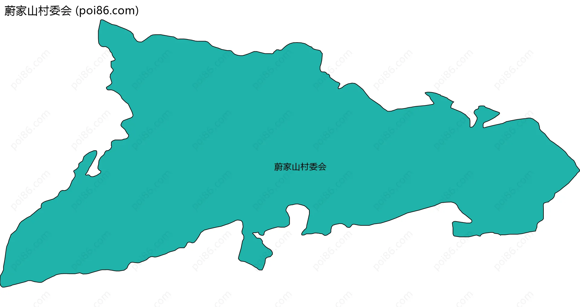 蔚家山村委会边界地图