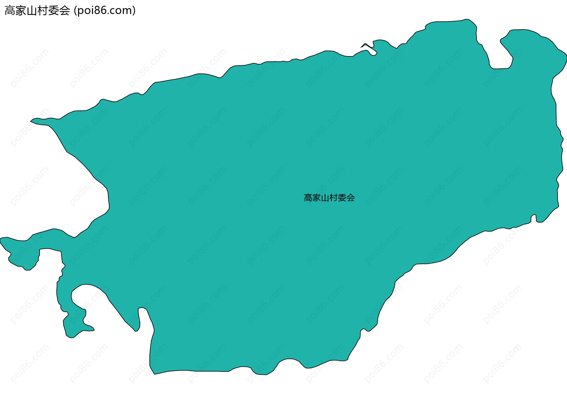 高家山村委会边界地图