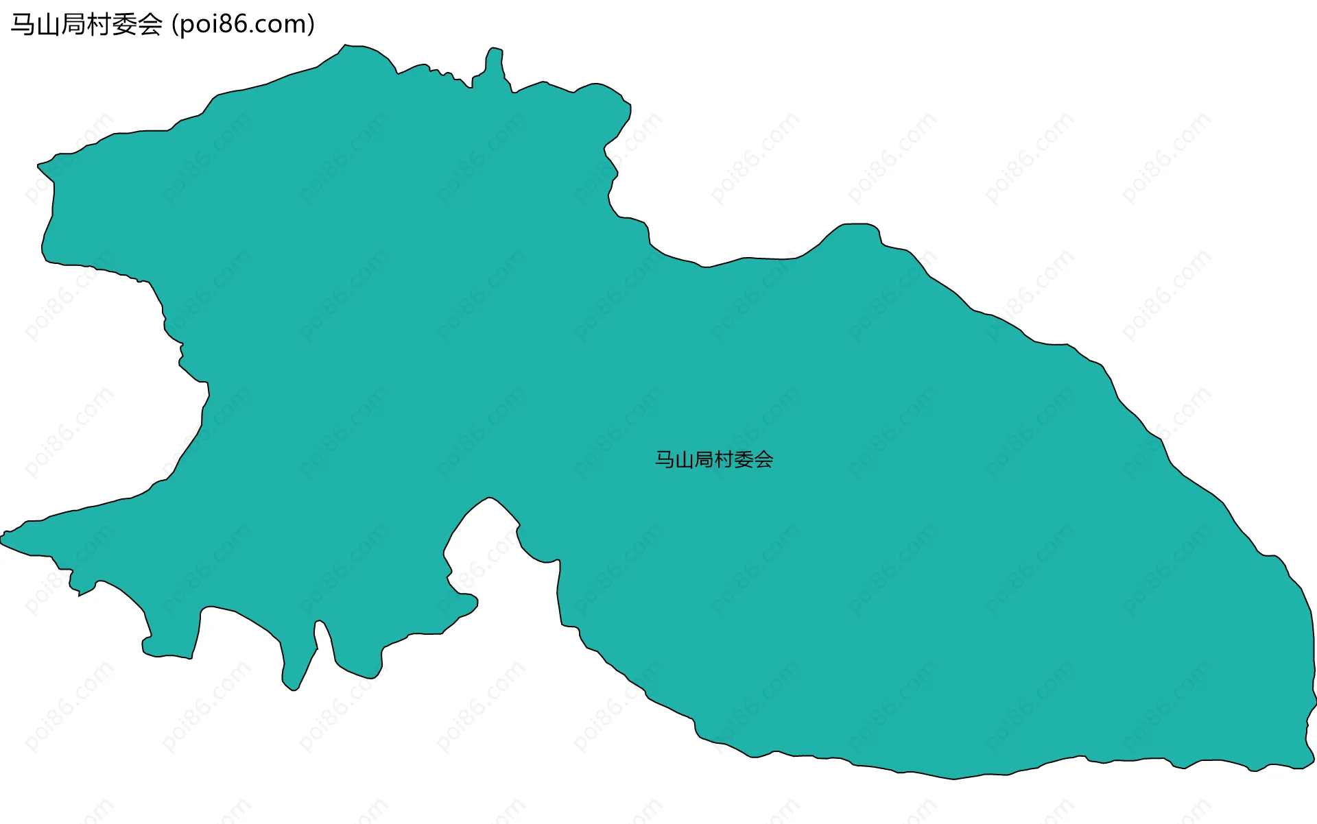 马山局村委会边界地图