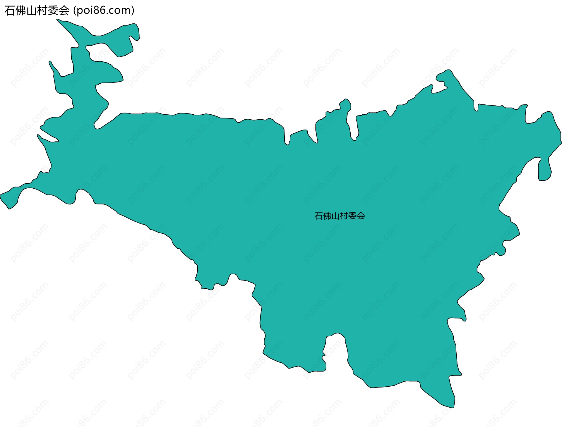 石佛山村委会边界地图