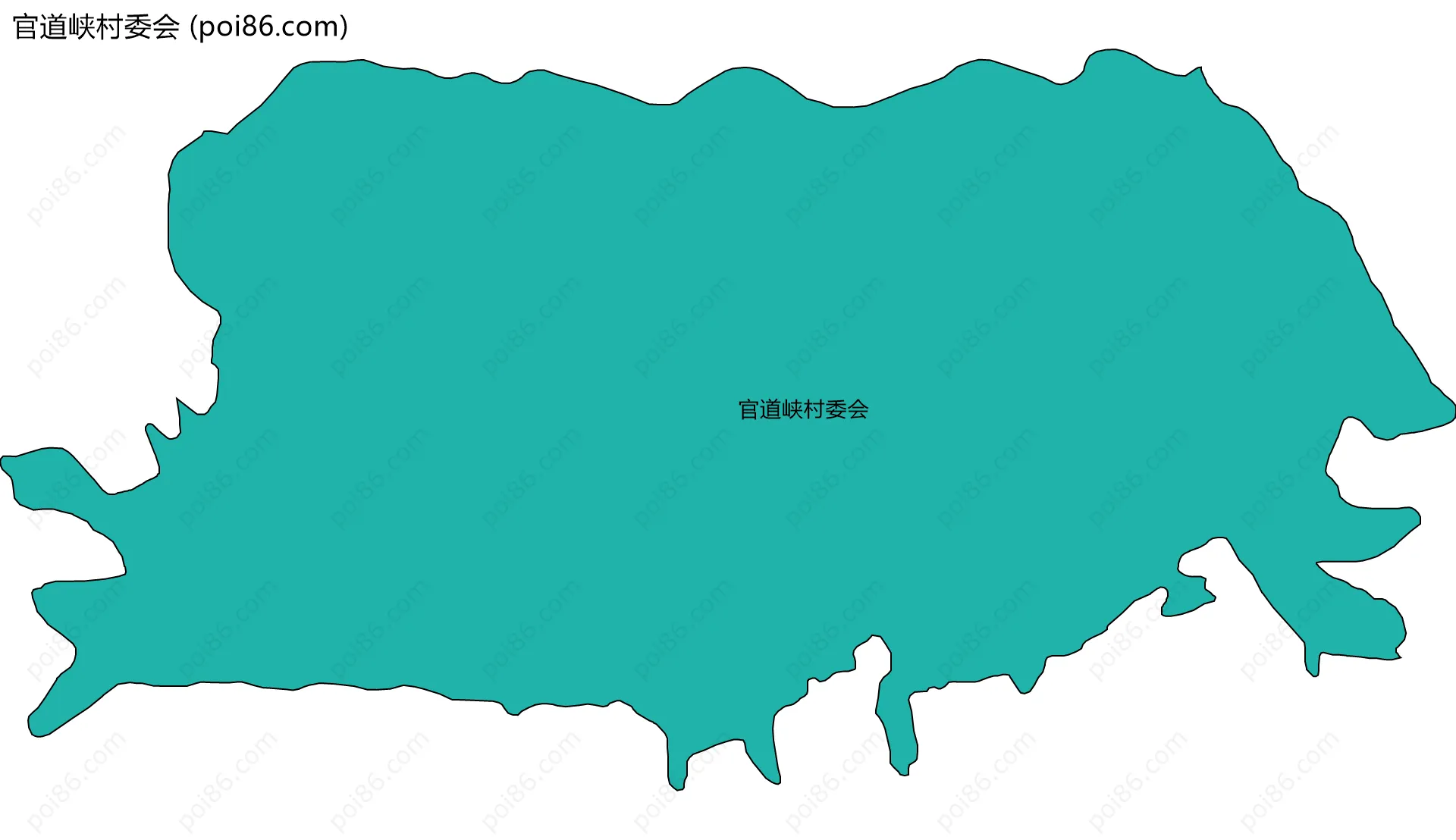 官道峡村委会边界地图
