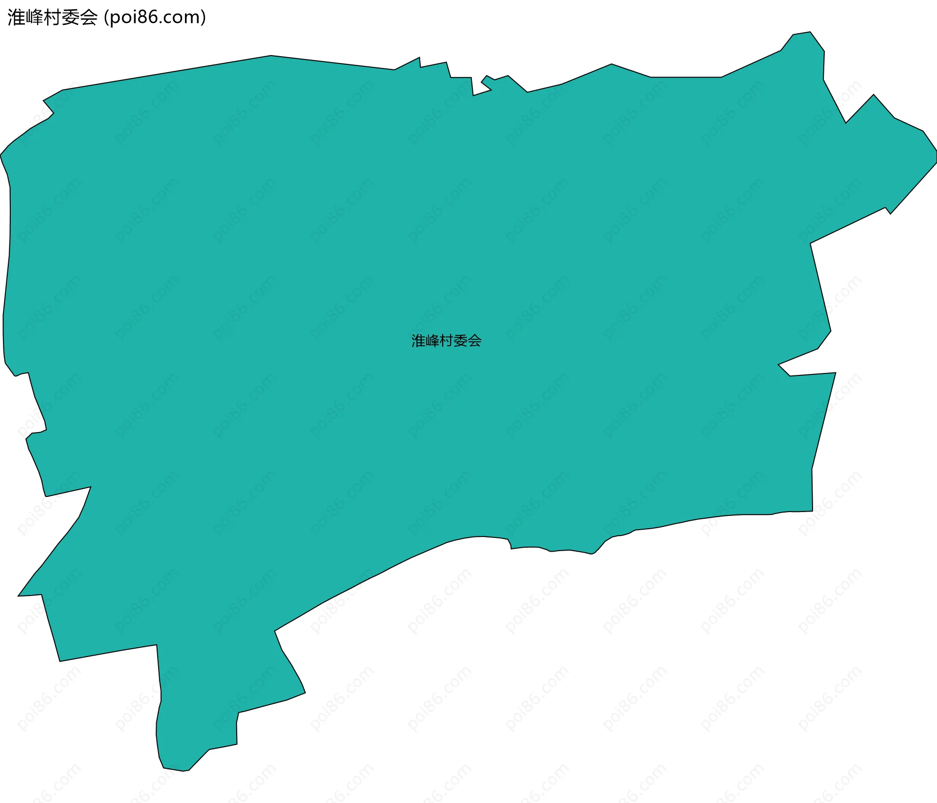 淮峰村委会边界地图