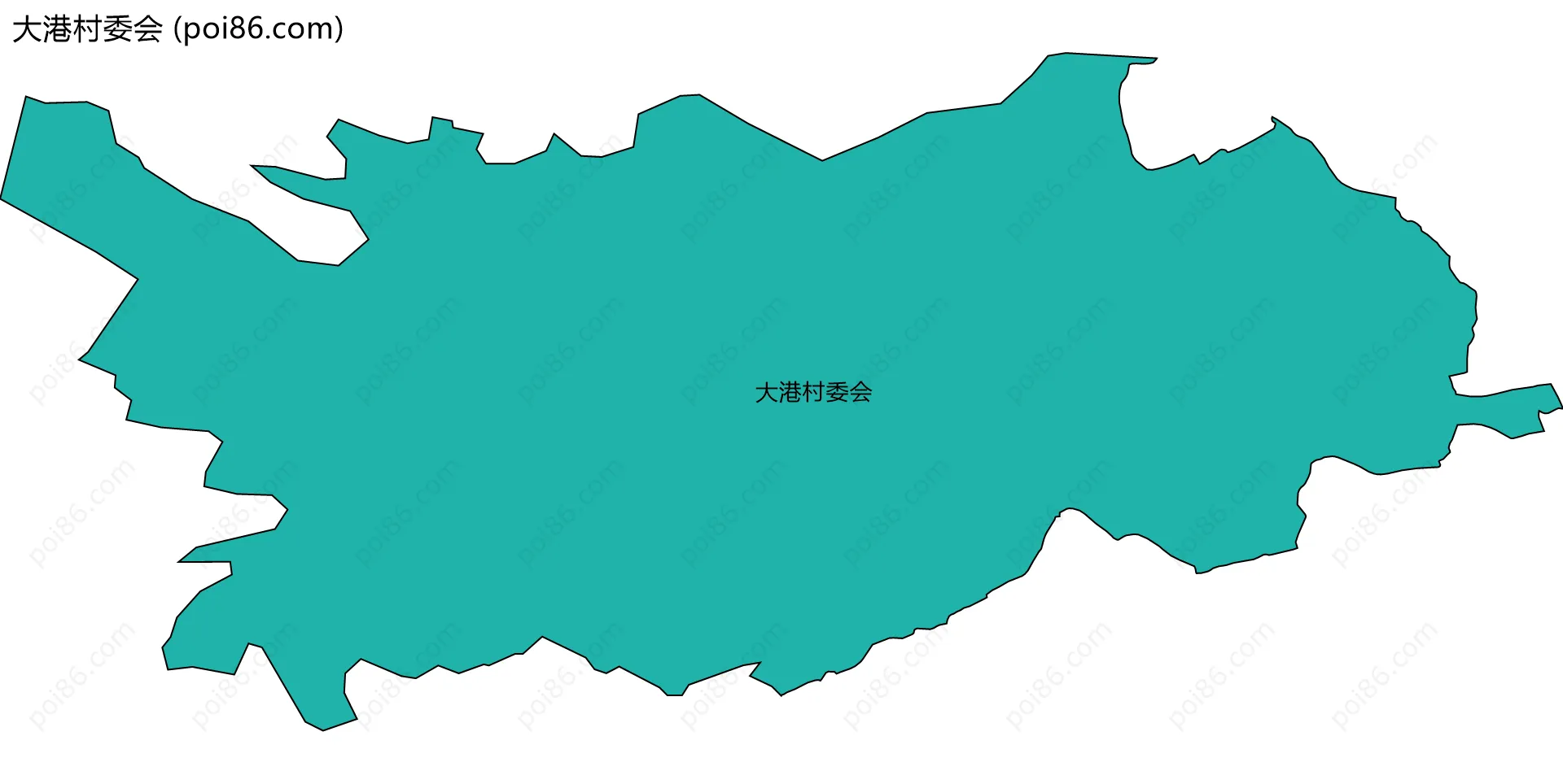 大港村委会边界地图