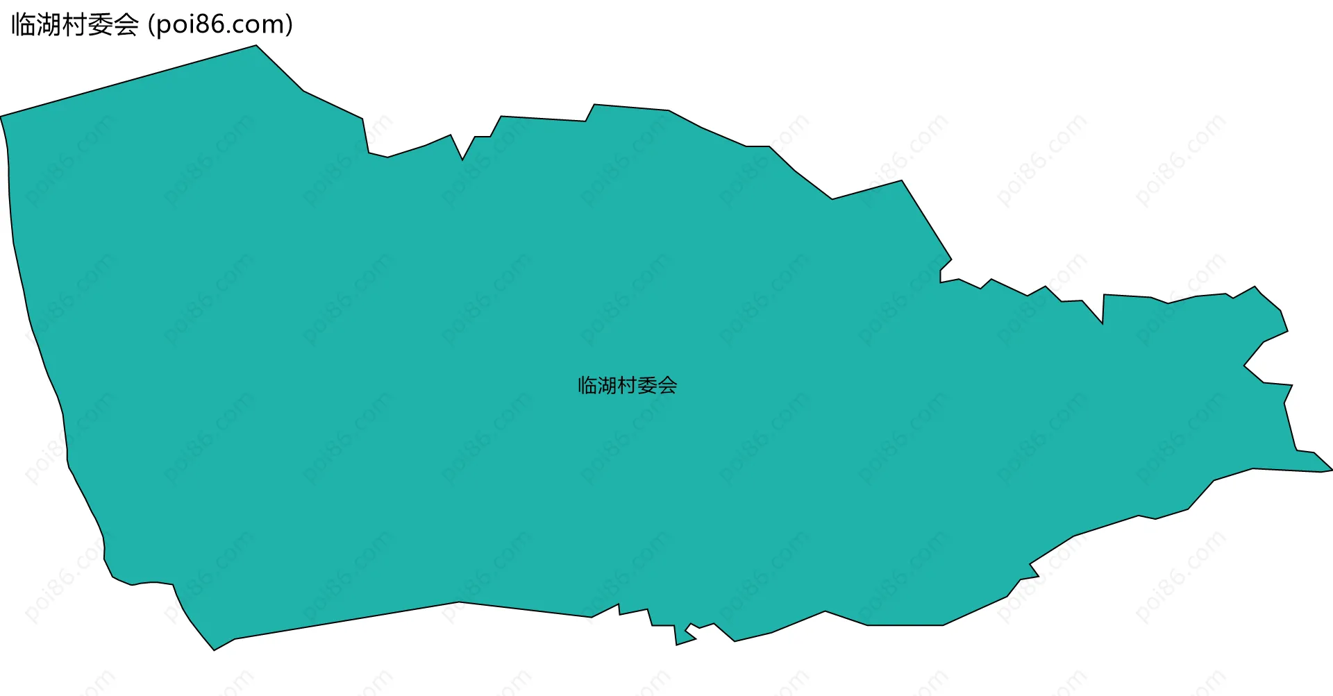 临湖村委会边界地图