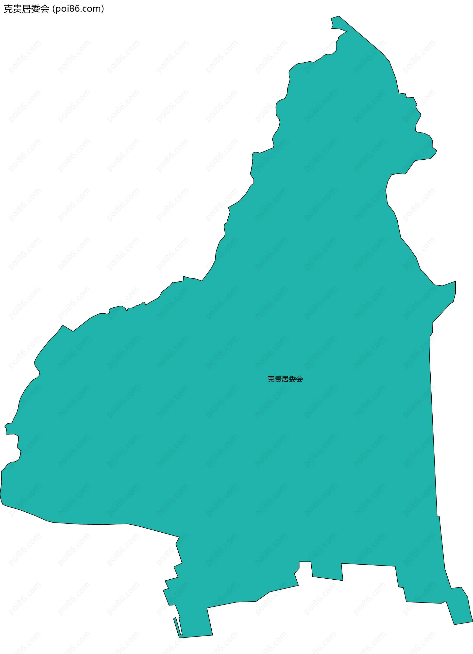 克贵居委会边界地图