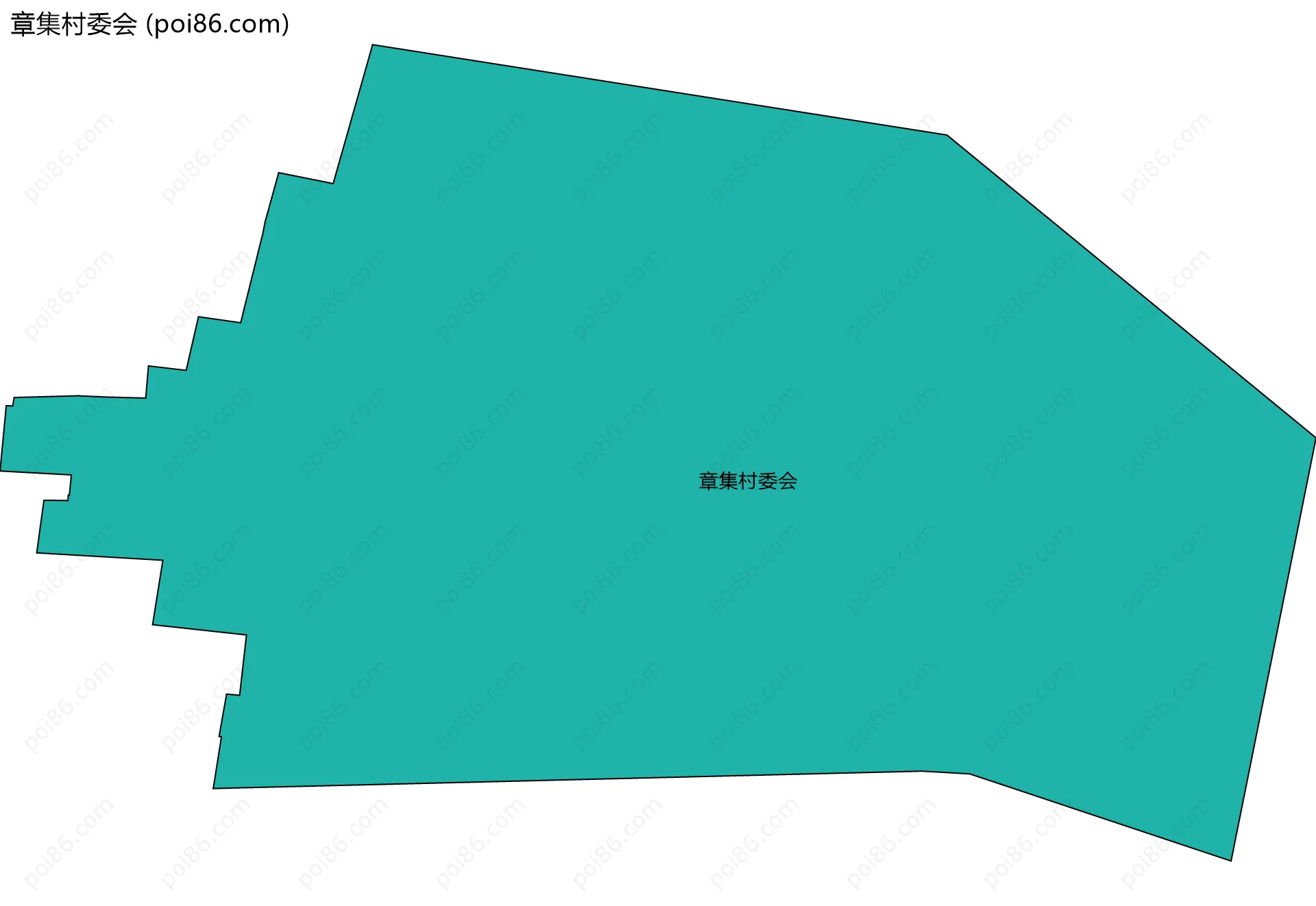 章集村委会边界地图