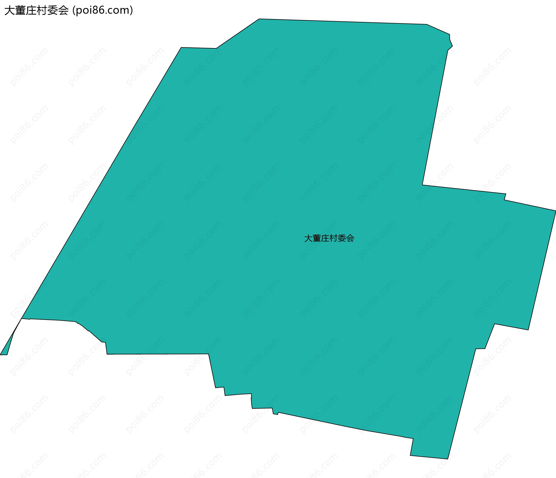 大董庄村委会边界地图