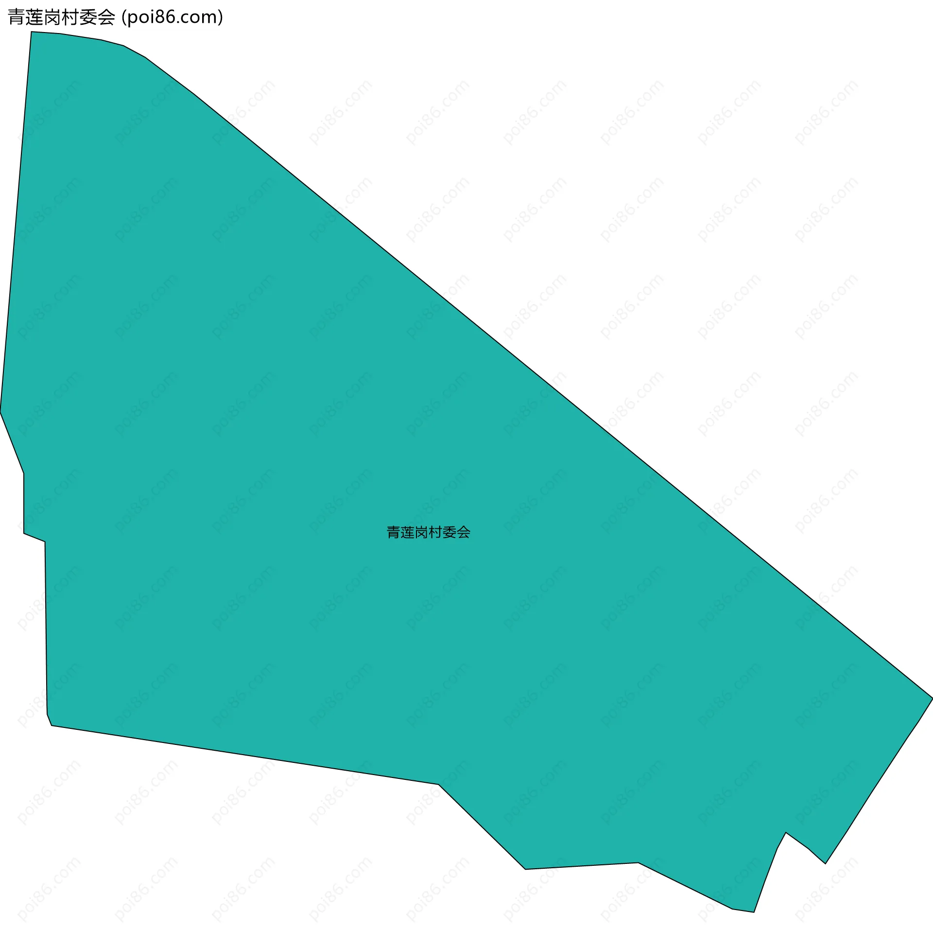 青莲岗村委会边界地图