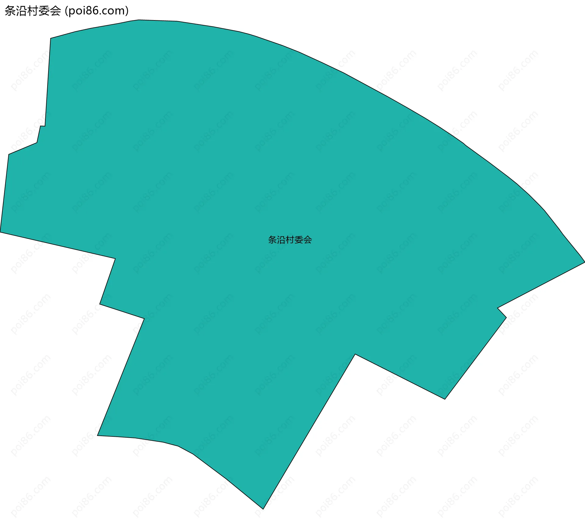 条沿村委会边界地图