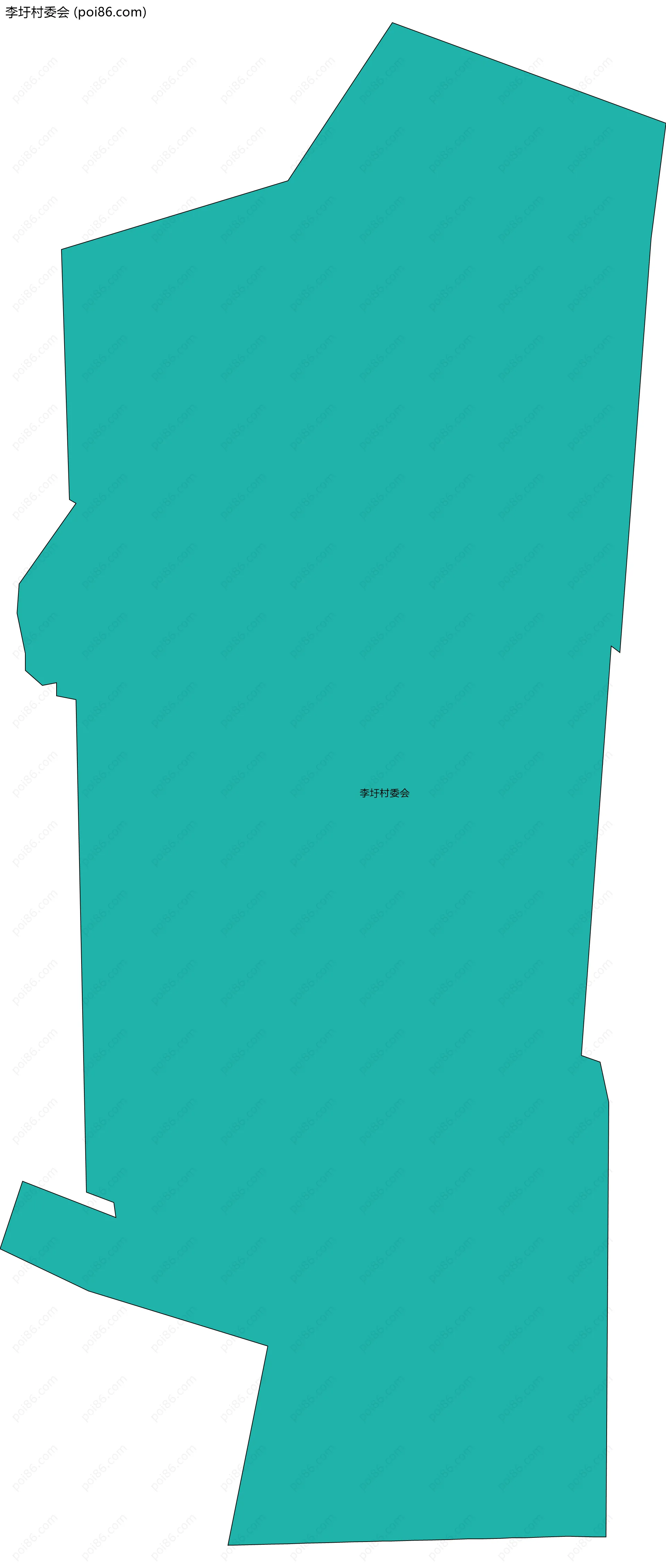 李圩村委会边界地图