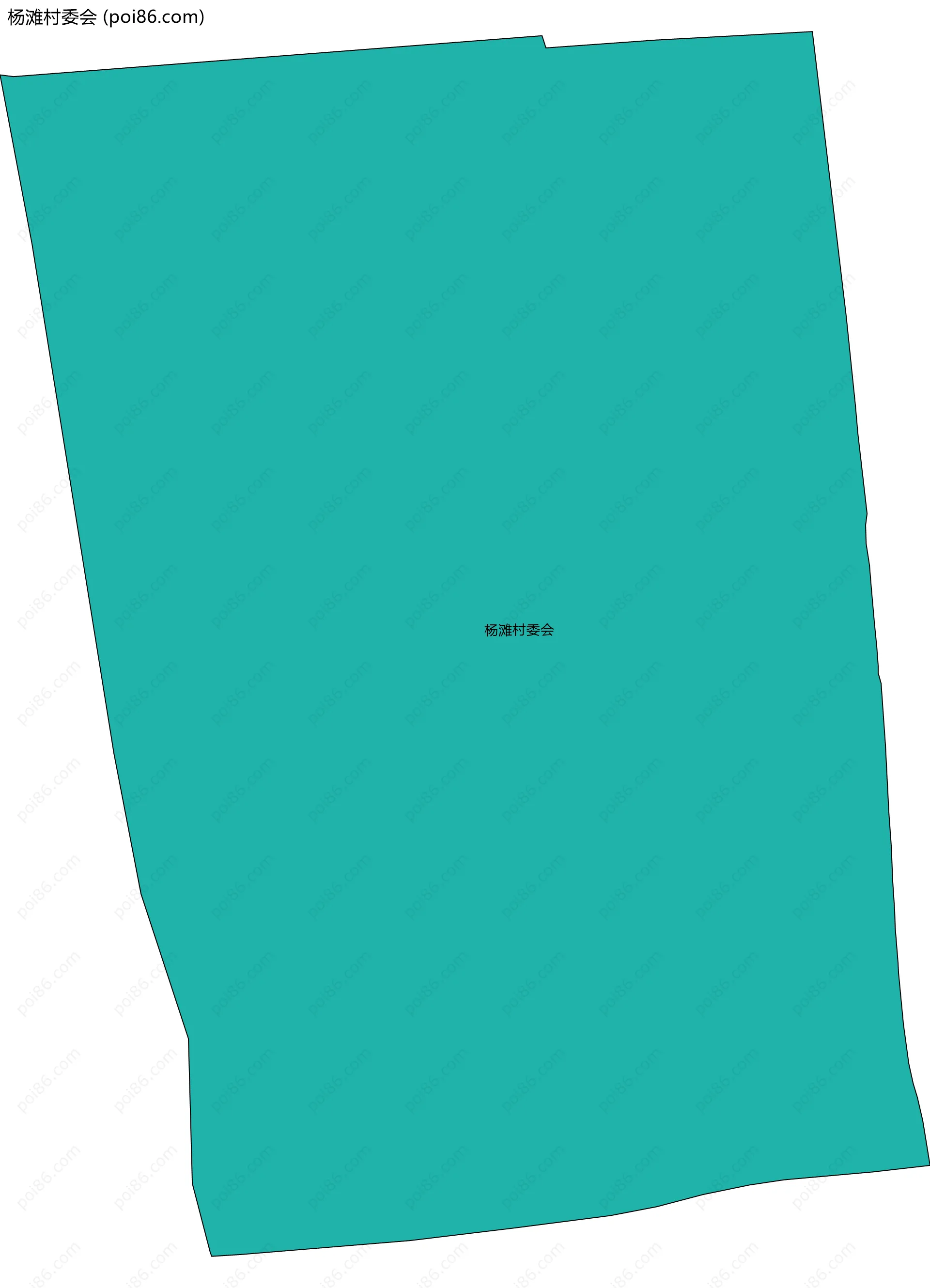 杨滩村委会边界地图