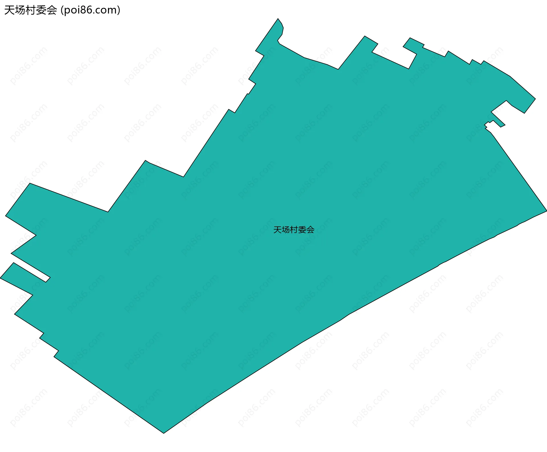 天场村委会边界地图