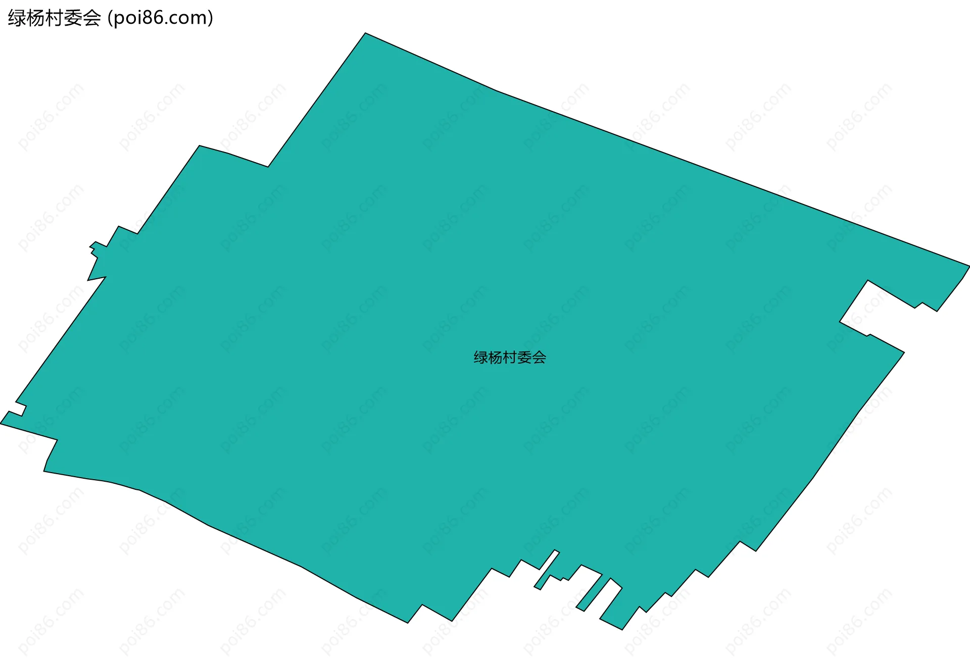 绿杨村委会边界地图