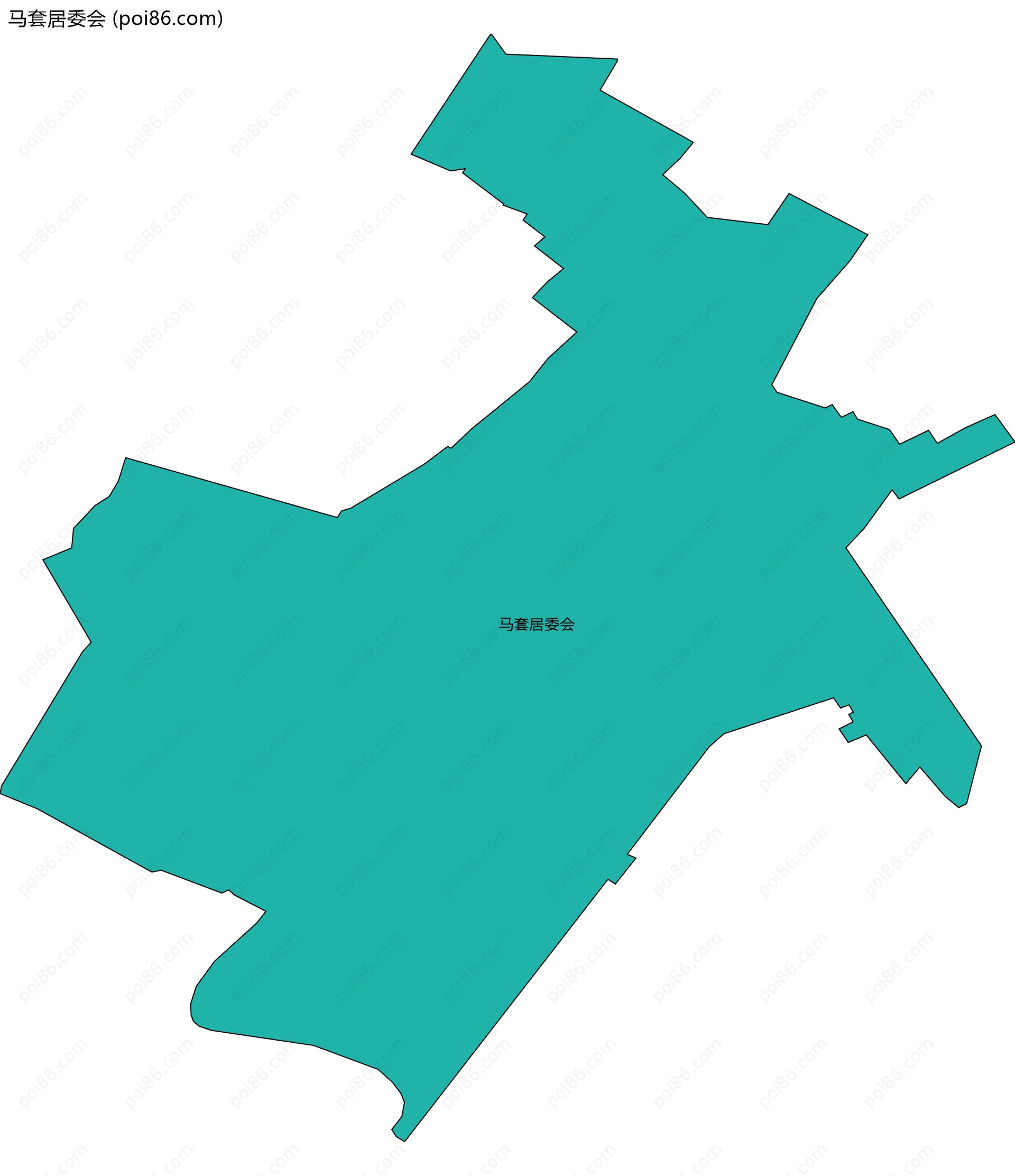 马套居委会边界地图