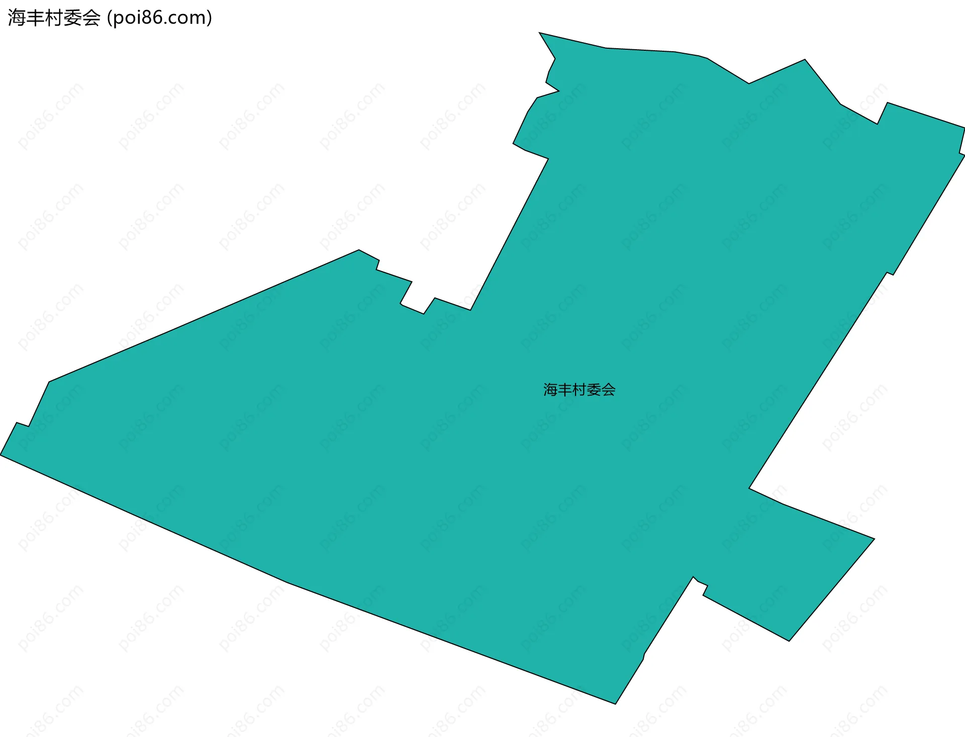 海丰村委会边界地图