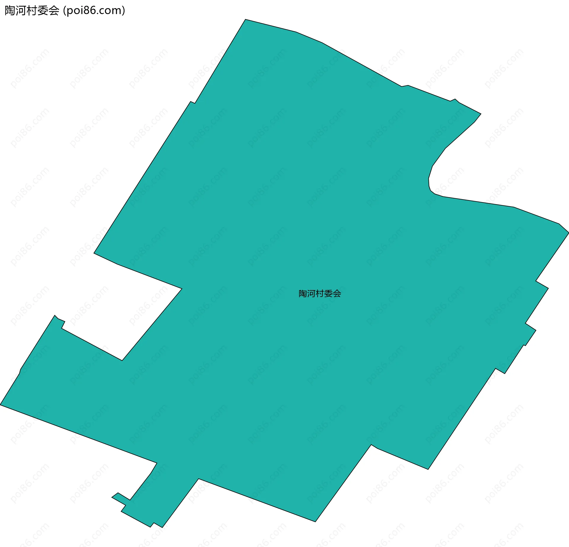 陶河村委会边界地图