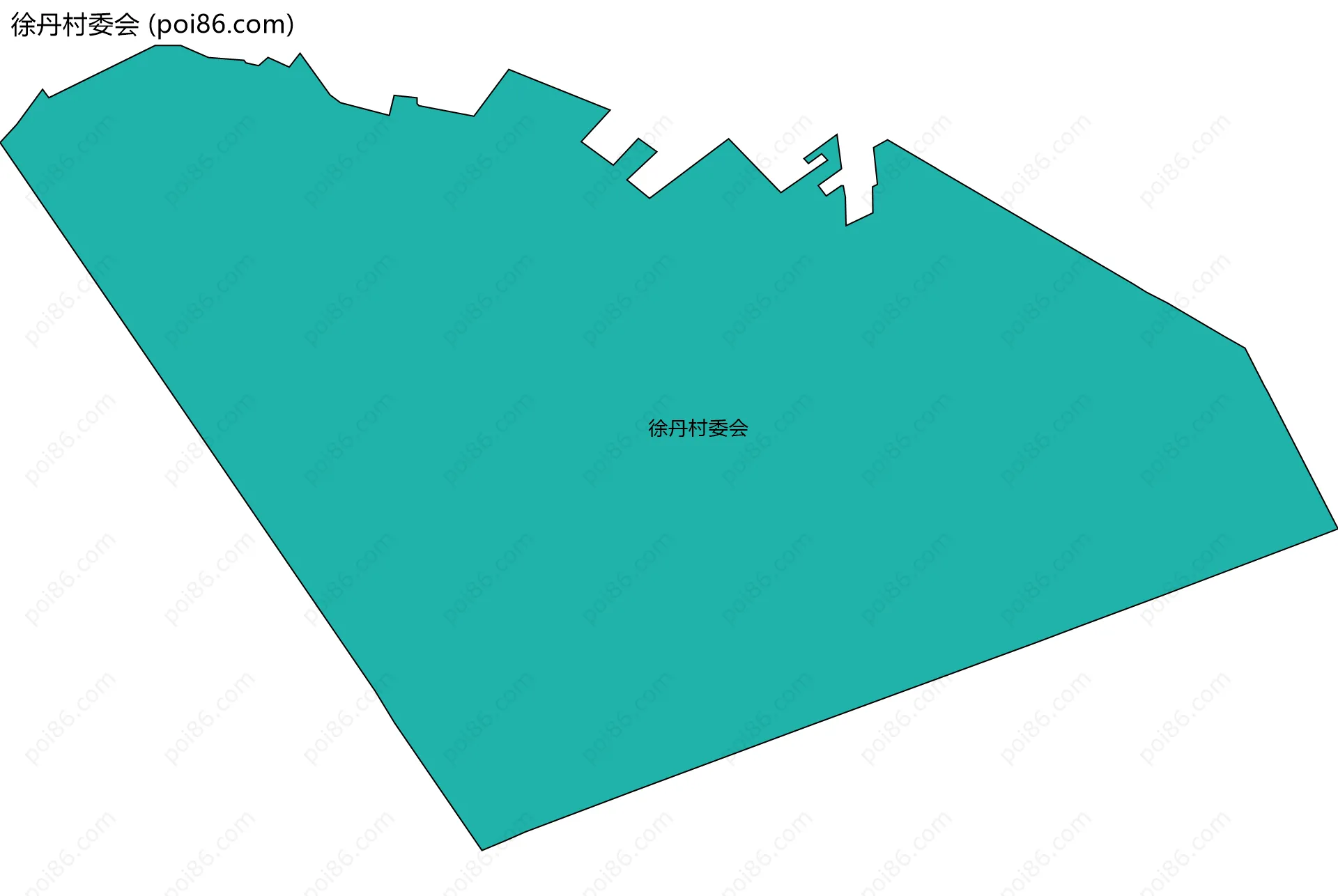 徐丹村委会边界地图