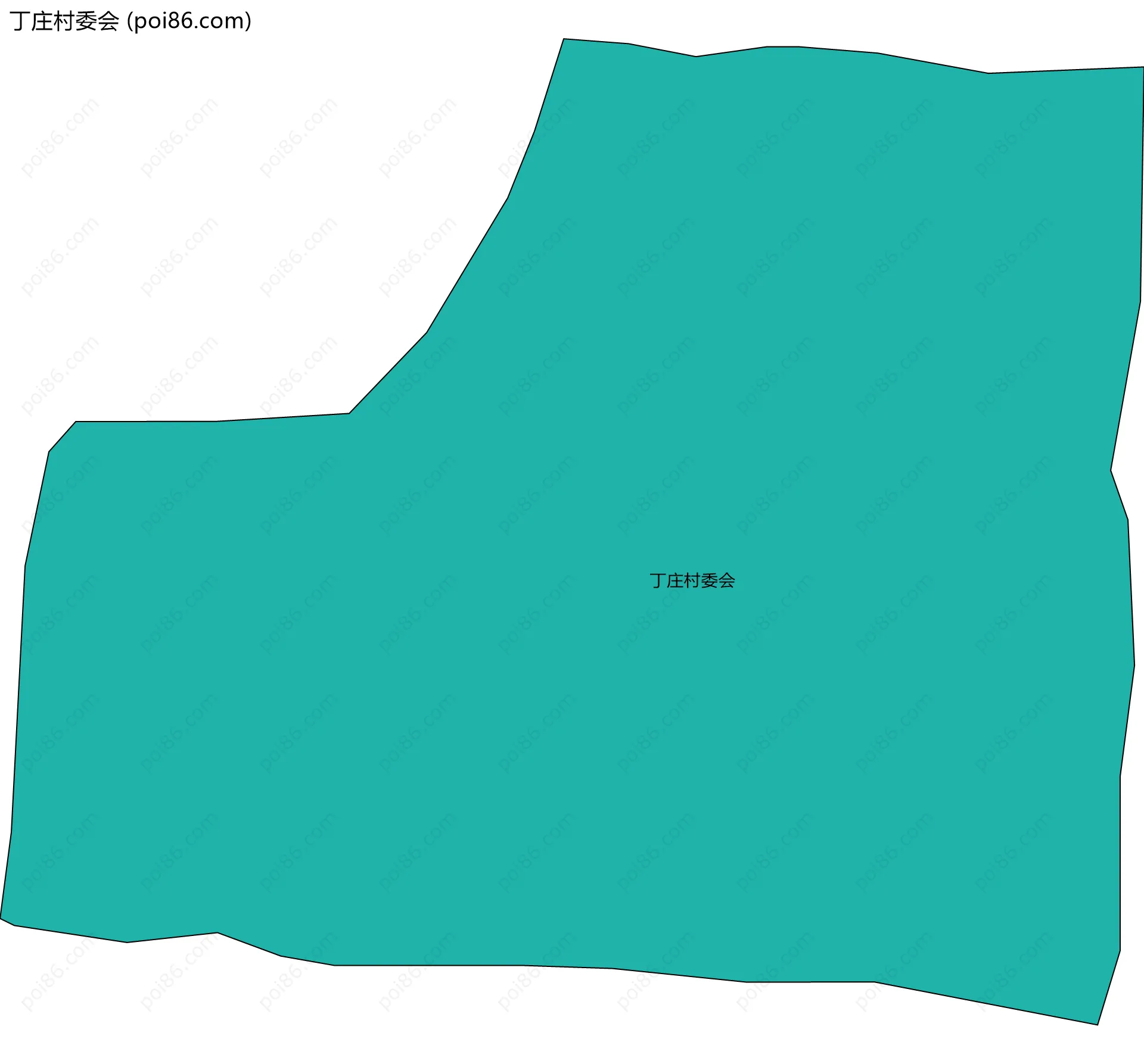 丁庄村委会边界地图