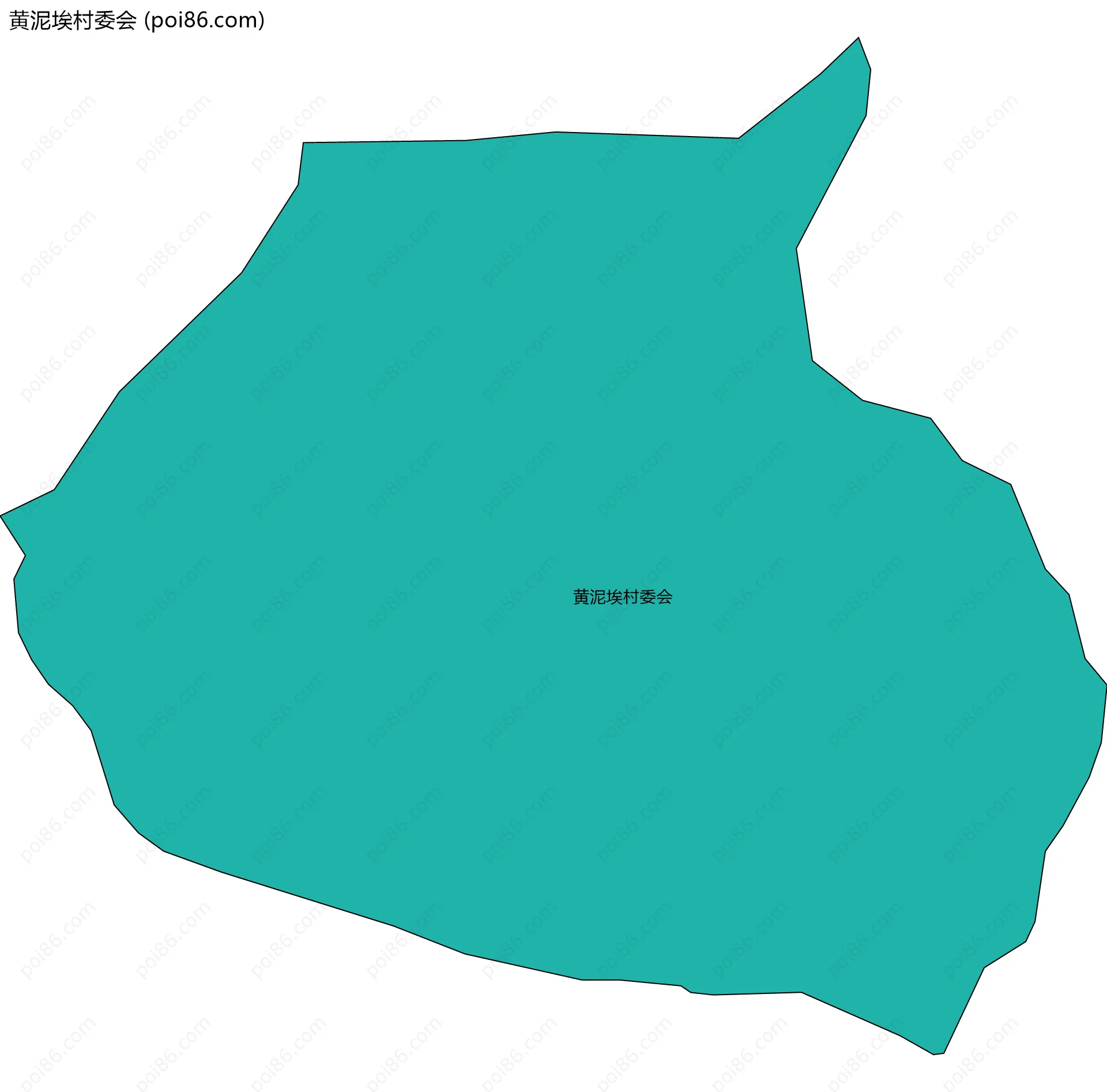 黄泥埃村委会边界地图