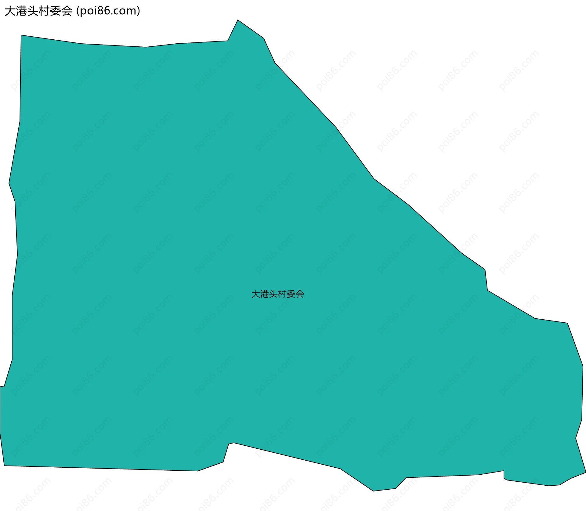 大港头村委会边界地图