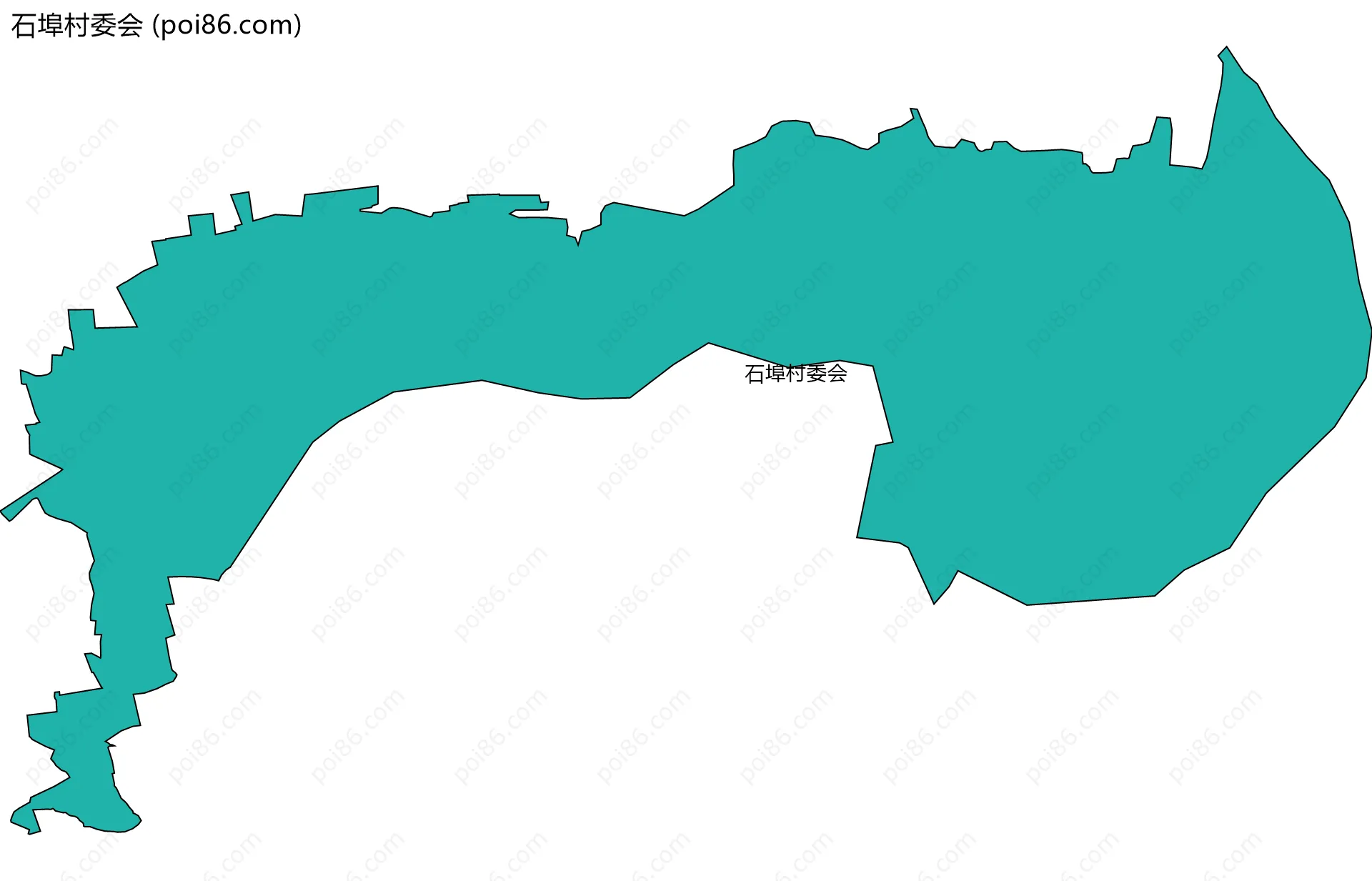 石埠村委会边界地图