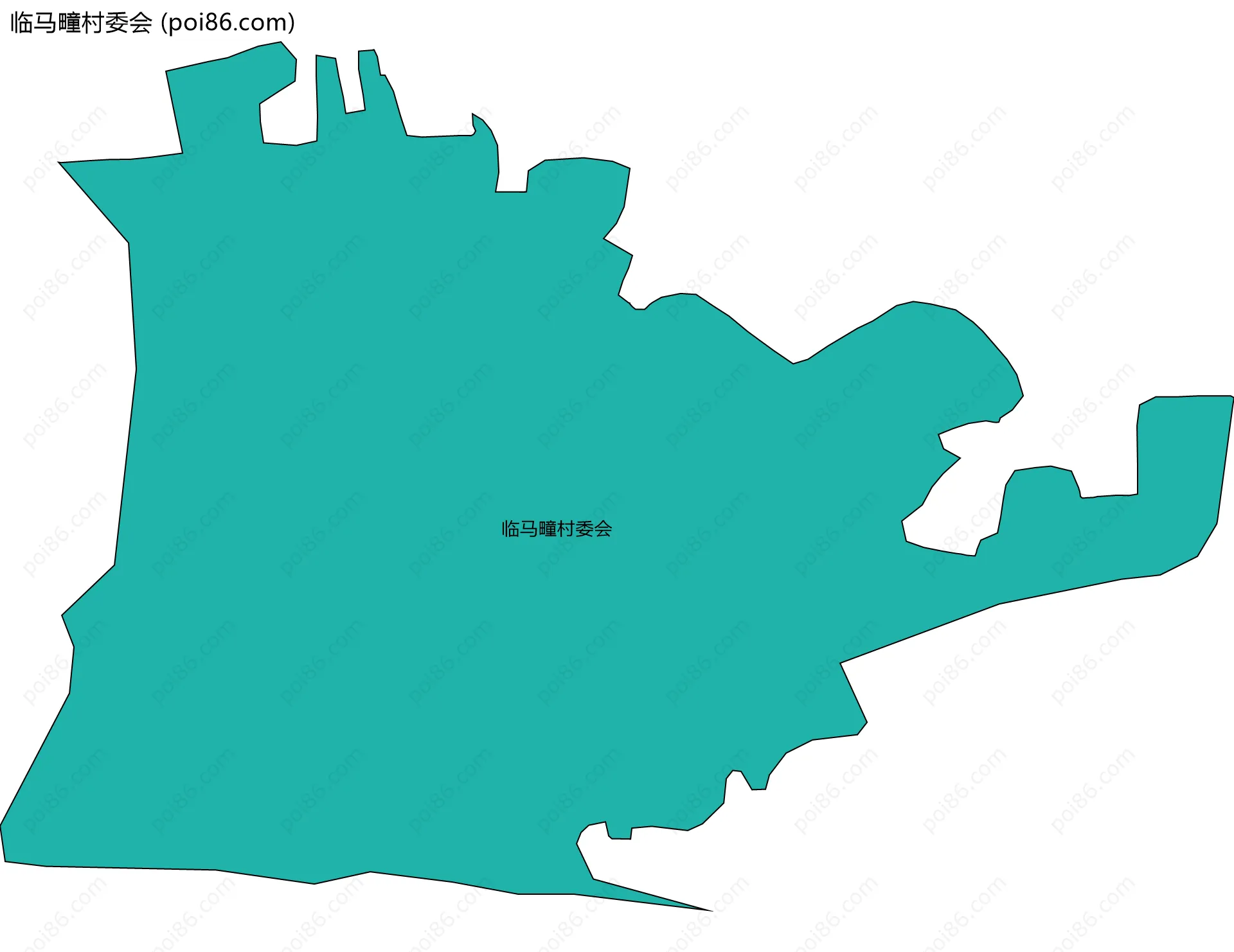 临马疃村委会边界地图