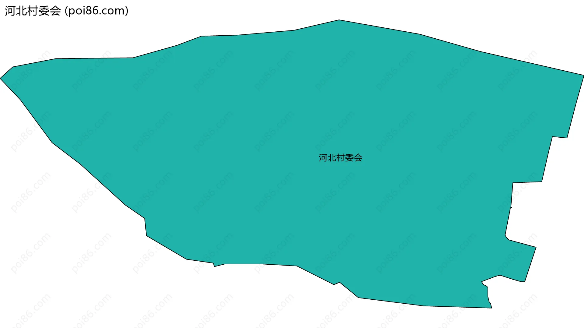 河北村委会边界地图