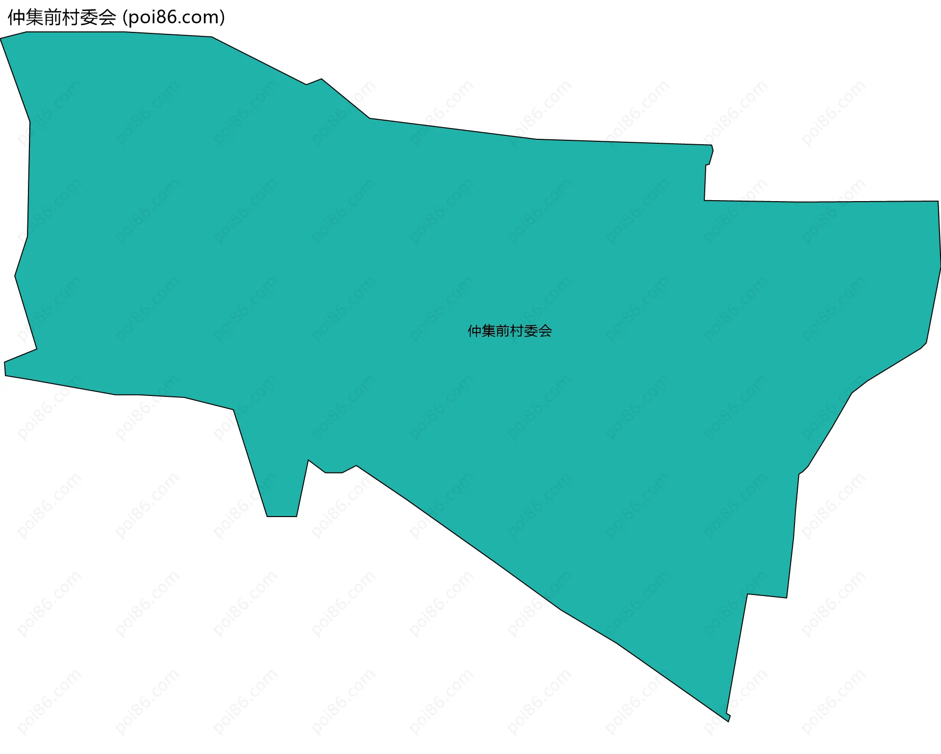 仲集前村委会边界地图
