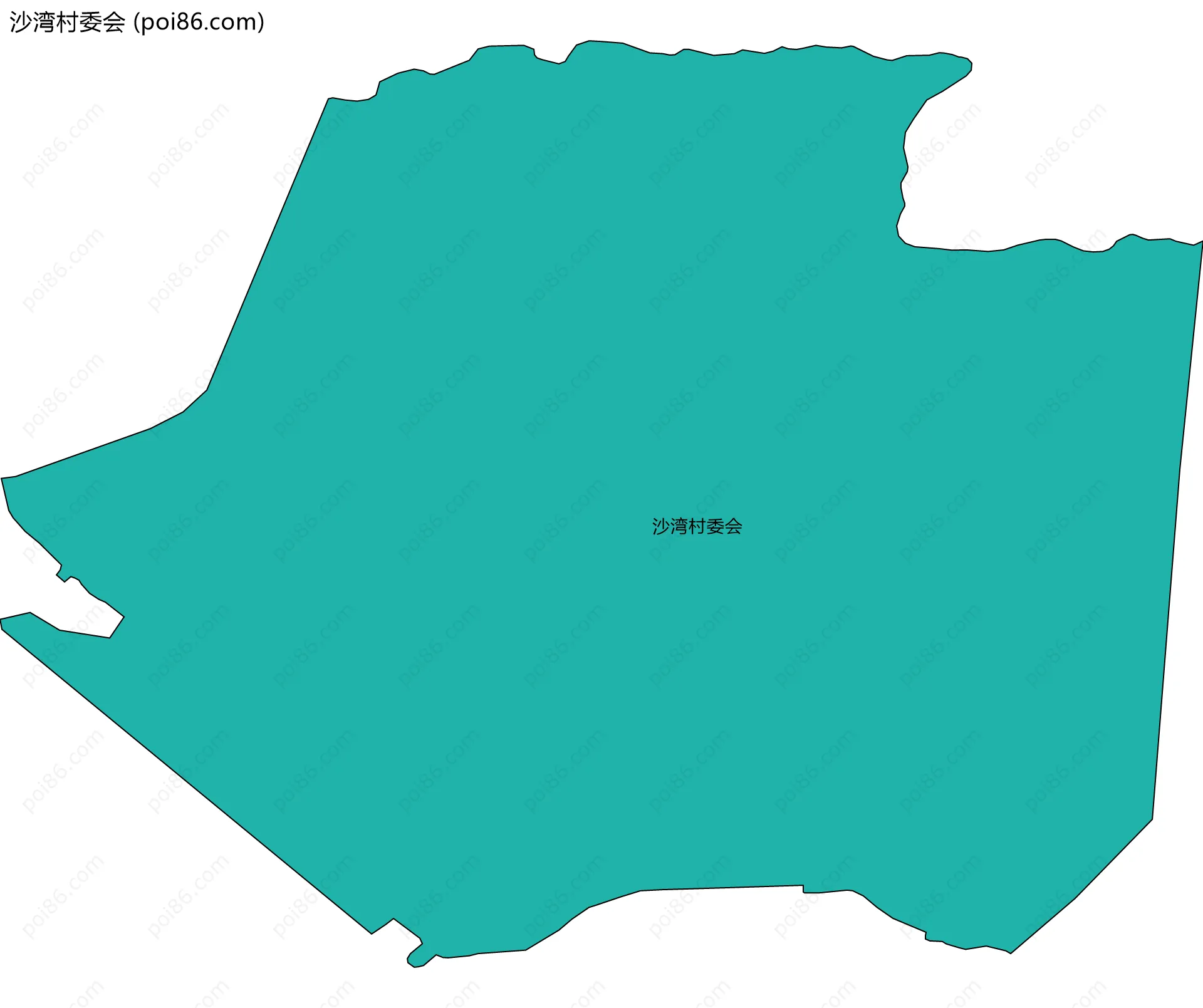 沙湾村委会边界地图