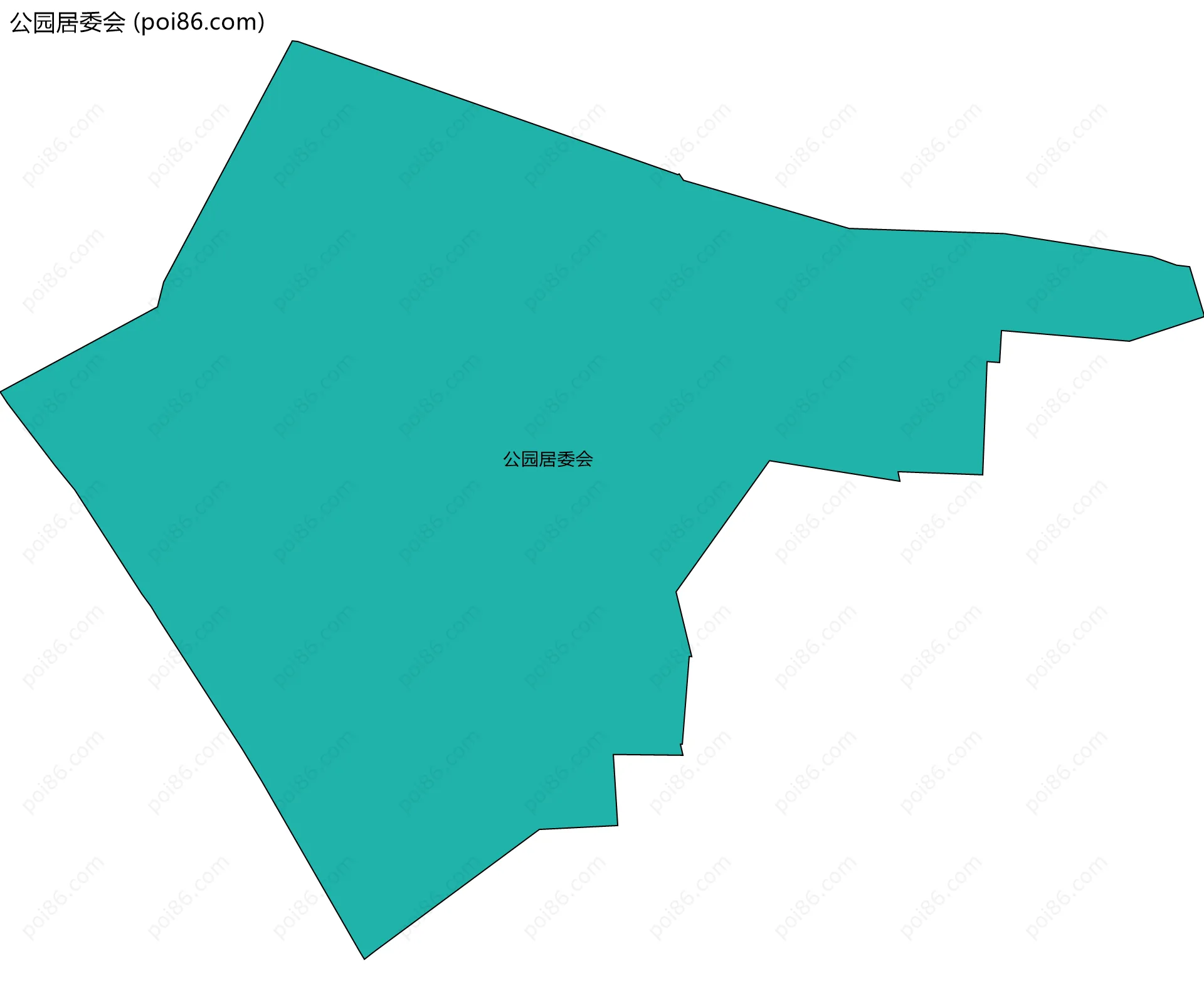 公园居委会边界地图