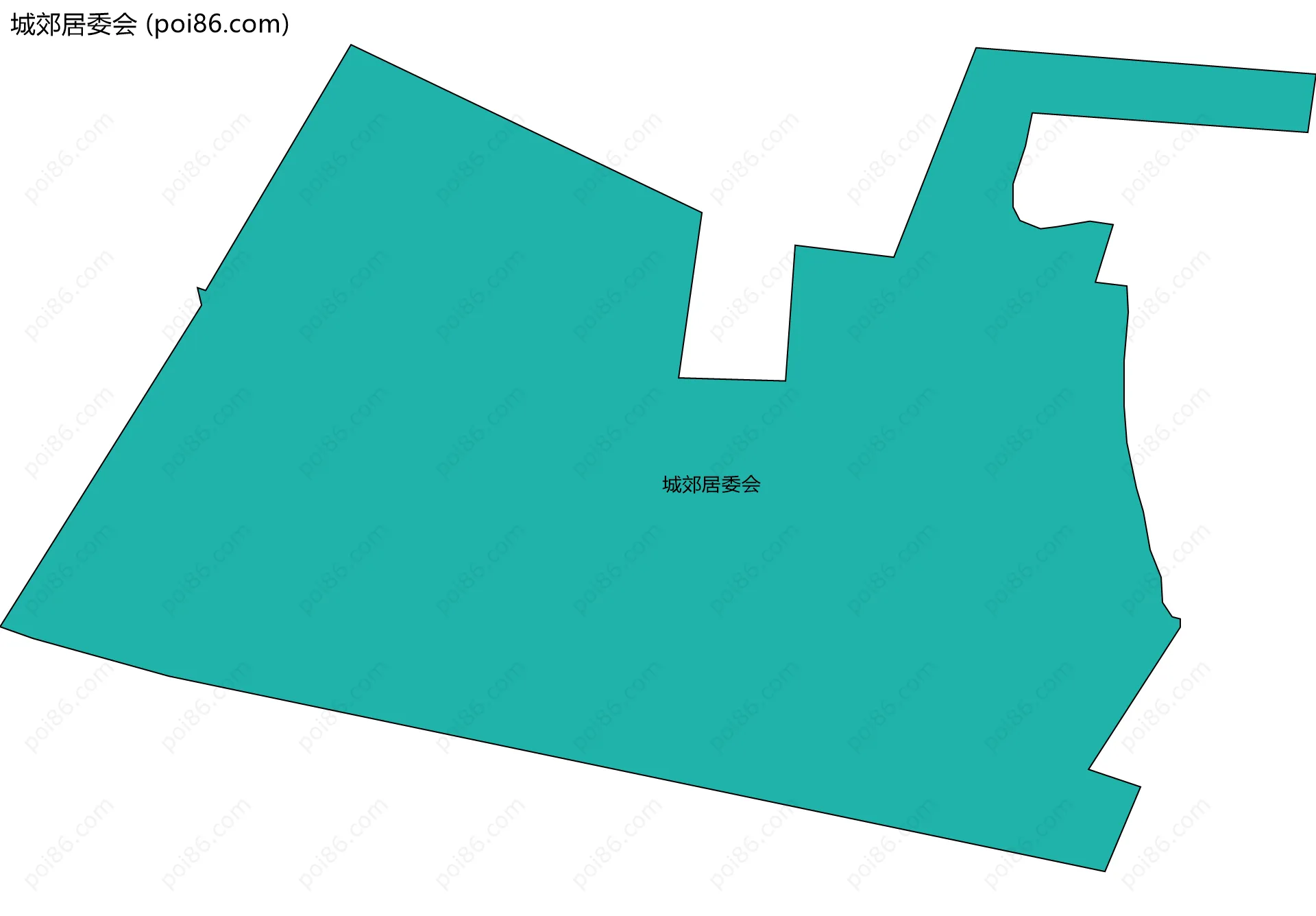 城郊居委会边界地图