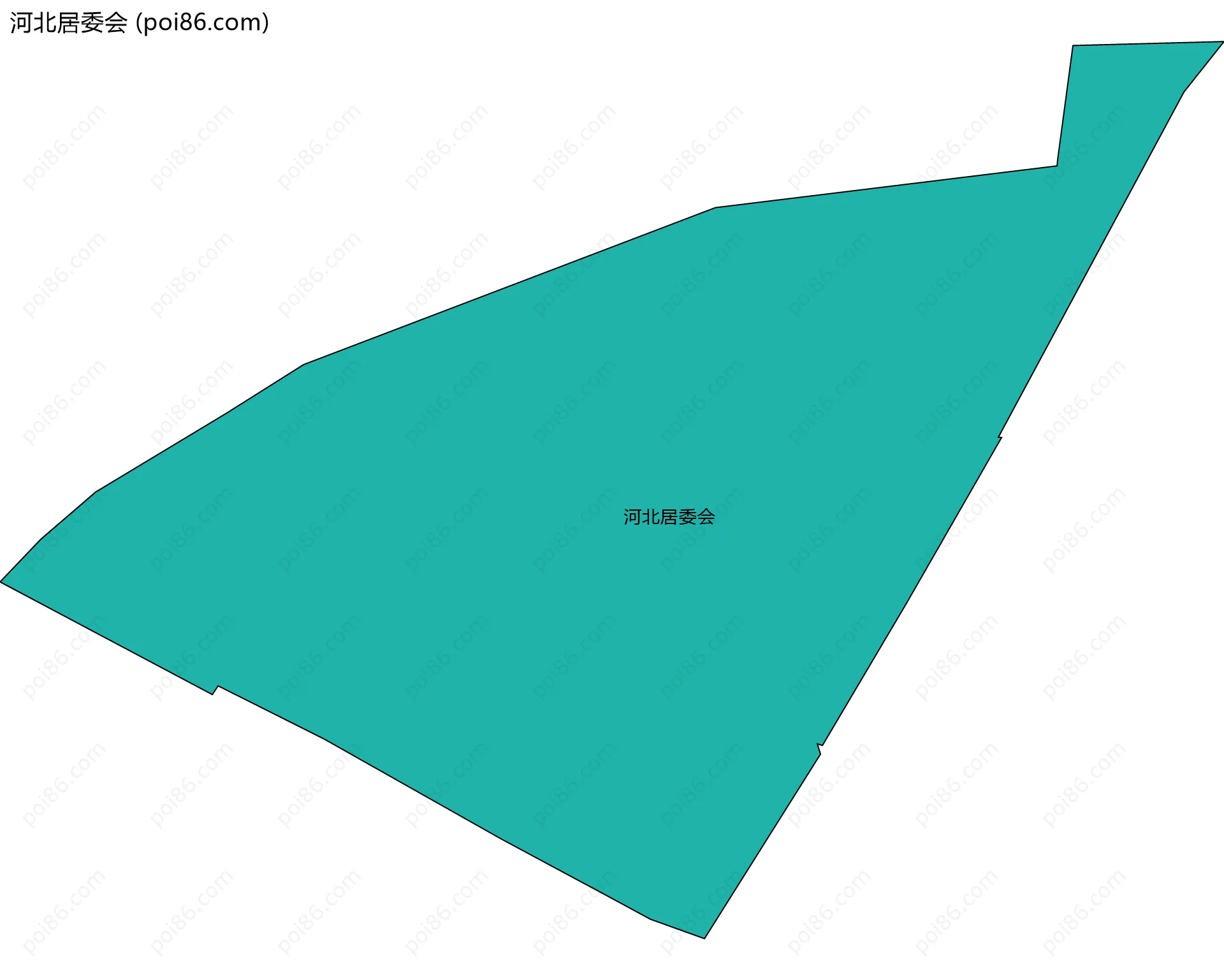 河北居委会边界地图