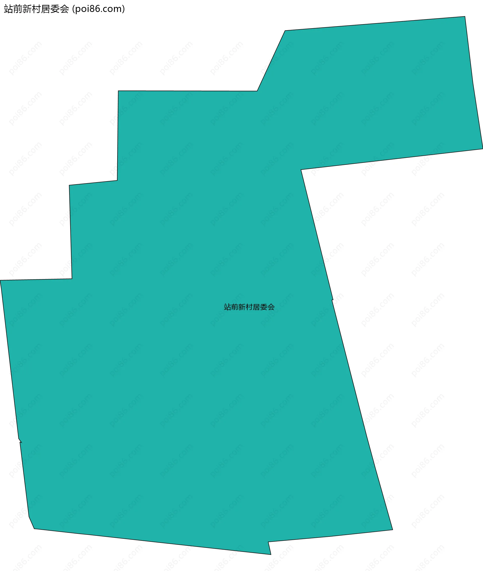 站前新村居委会边界地图