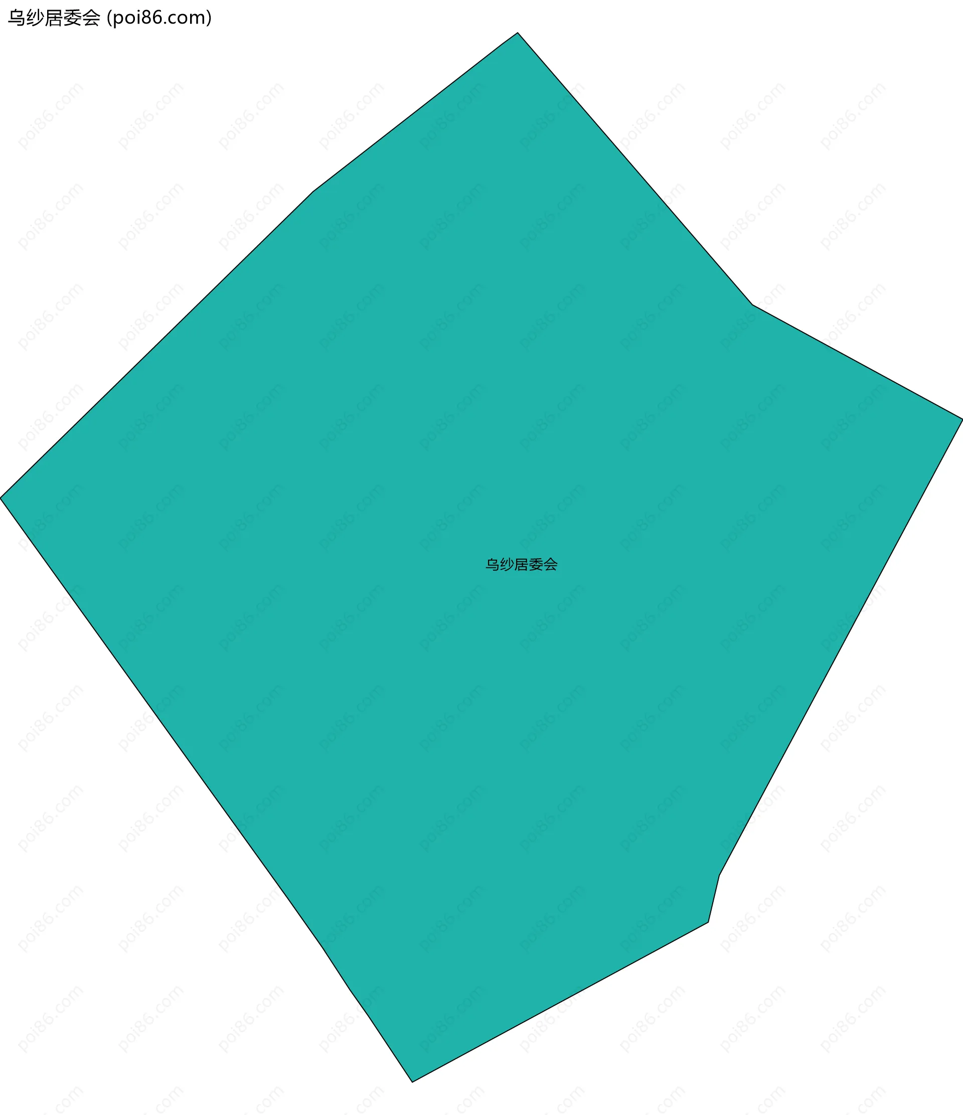 乌纱居委会边界地图