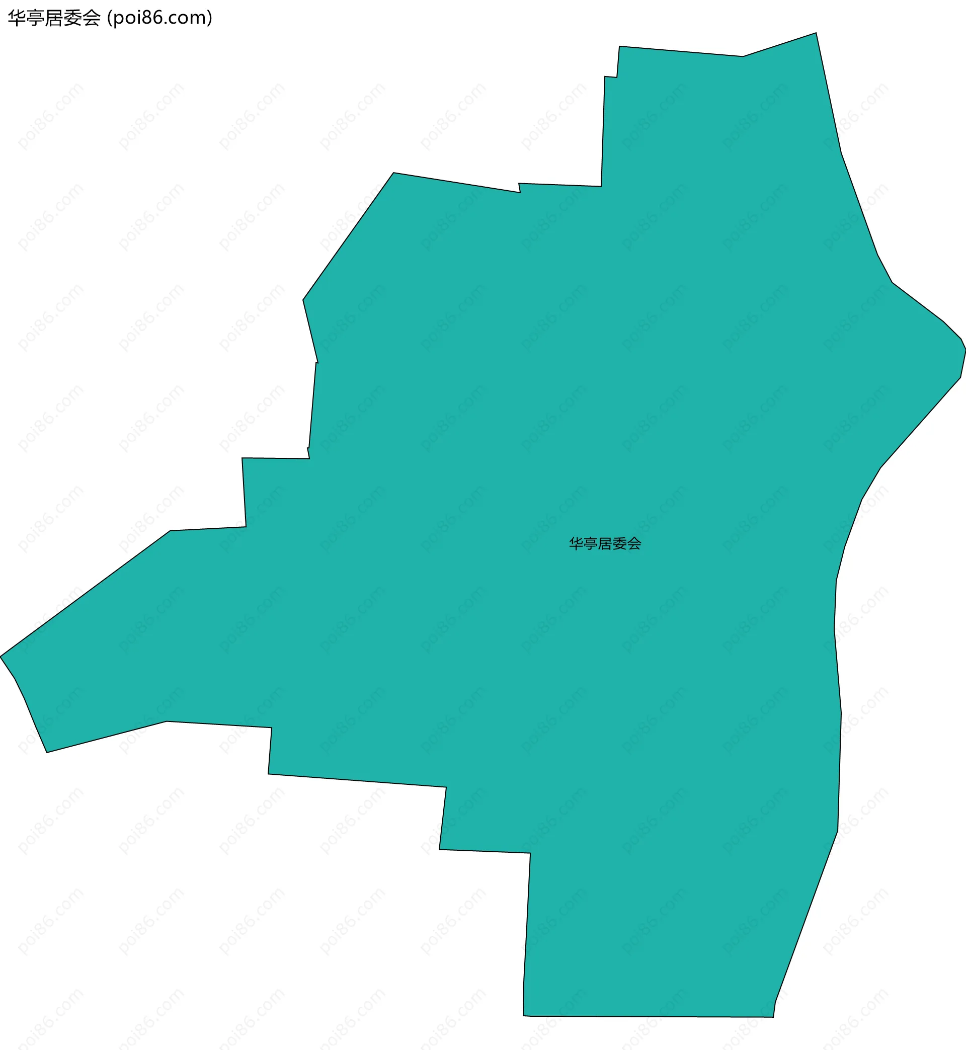 华亭居委会边界地图