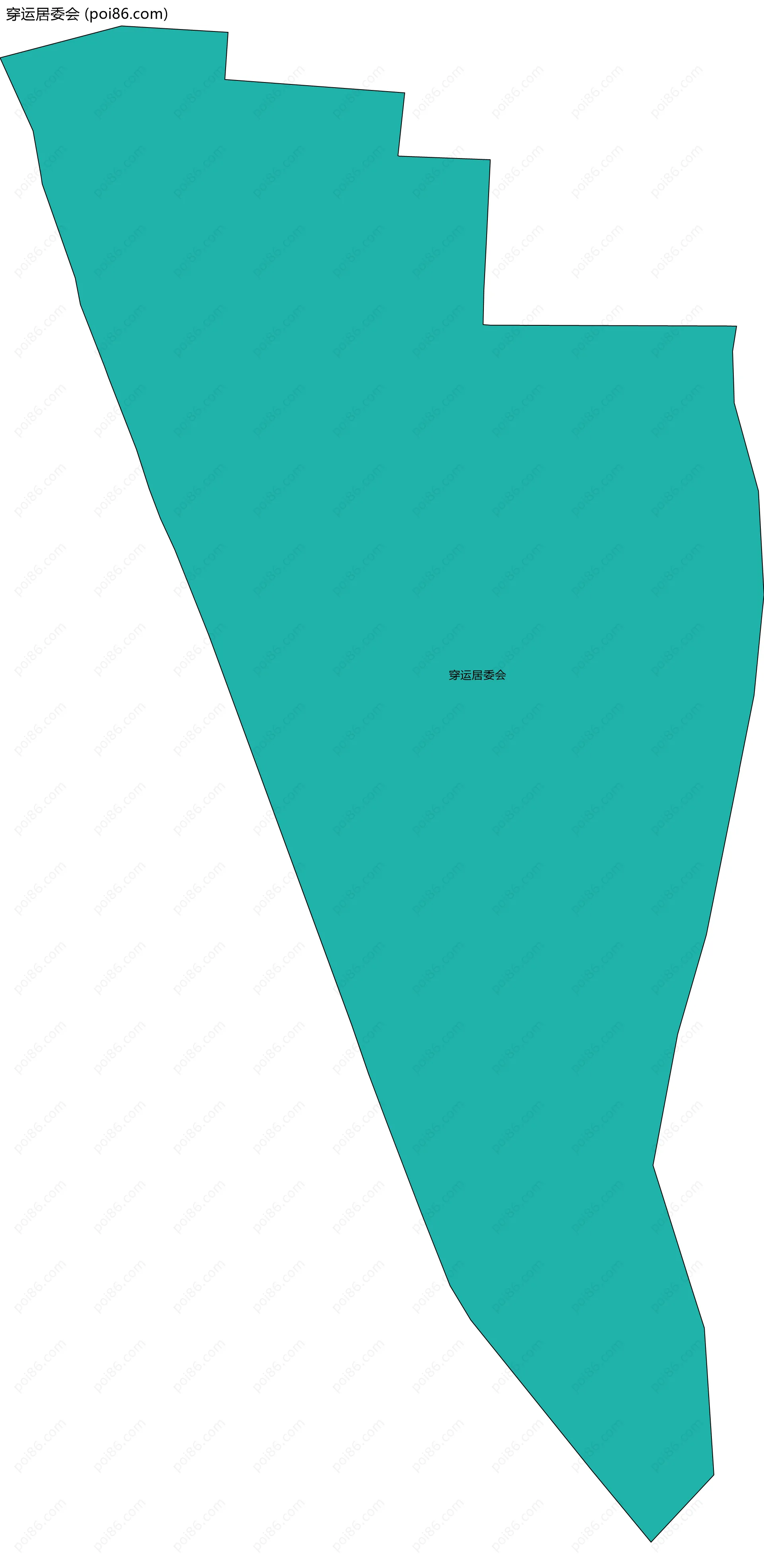 穿运居委会边界地图