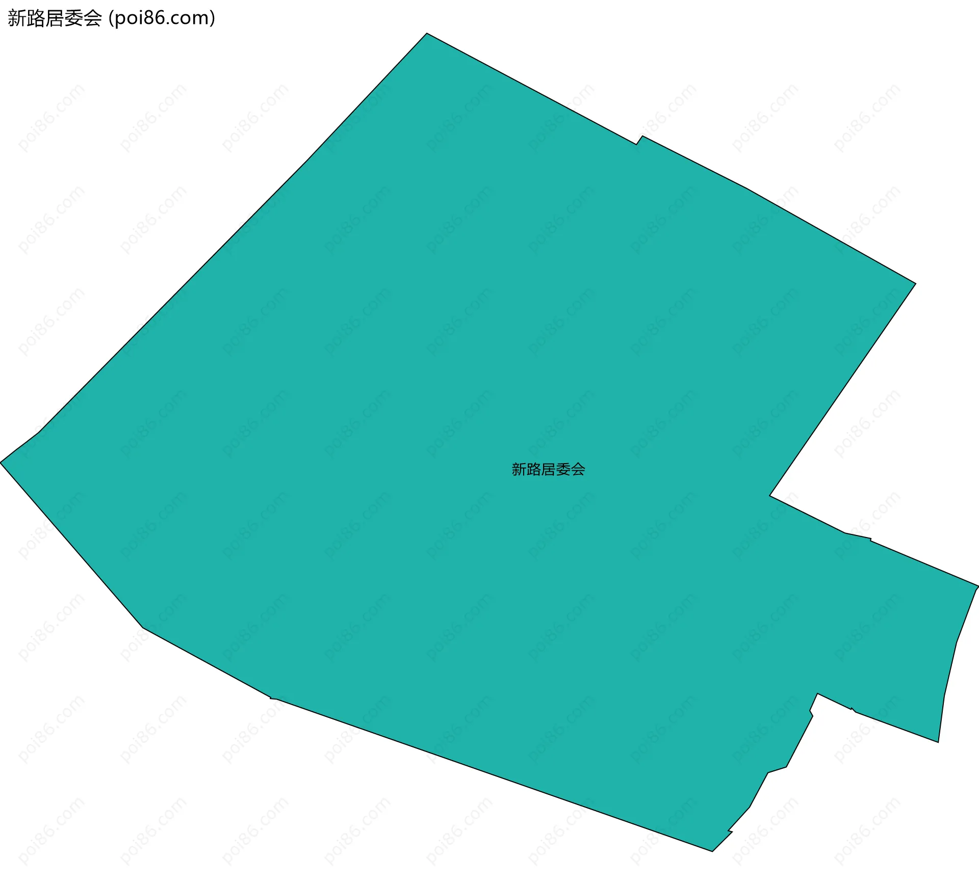 新路居委会边界地图