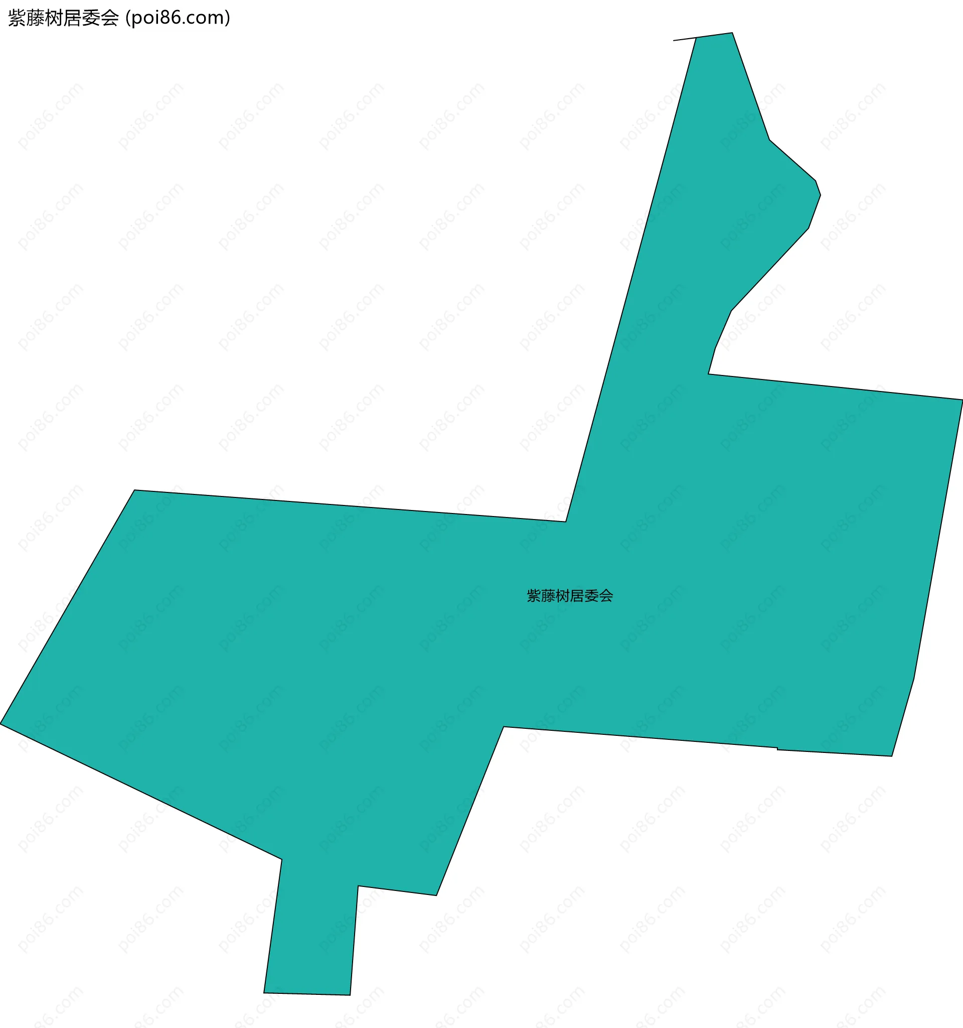 紫藤树居委会边界地图