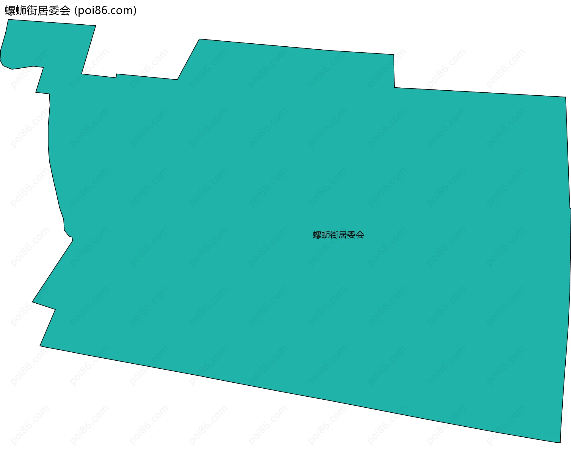 螺蛳街居委会边界地图