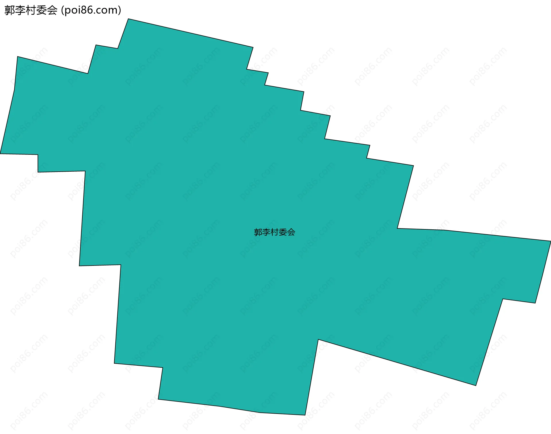 郭李村委会边界地图