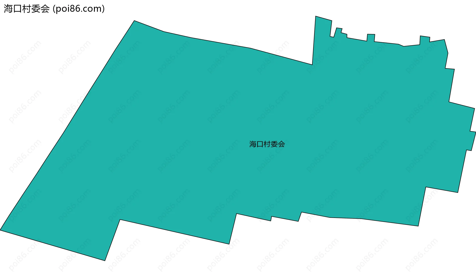 海口村委会边界地图