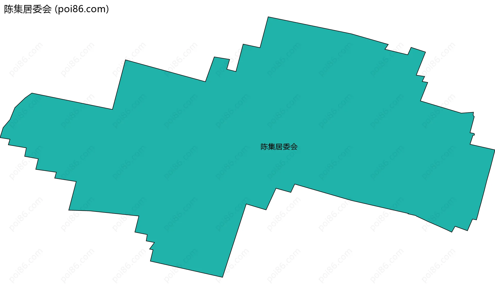 陈集居委会边界地图