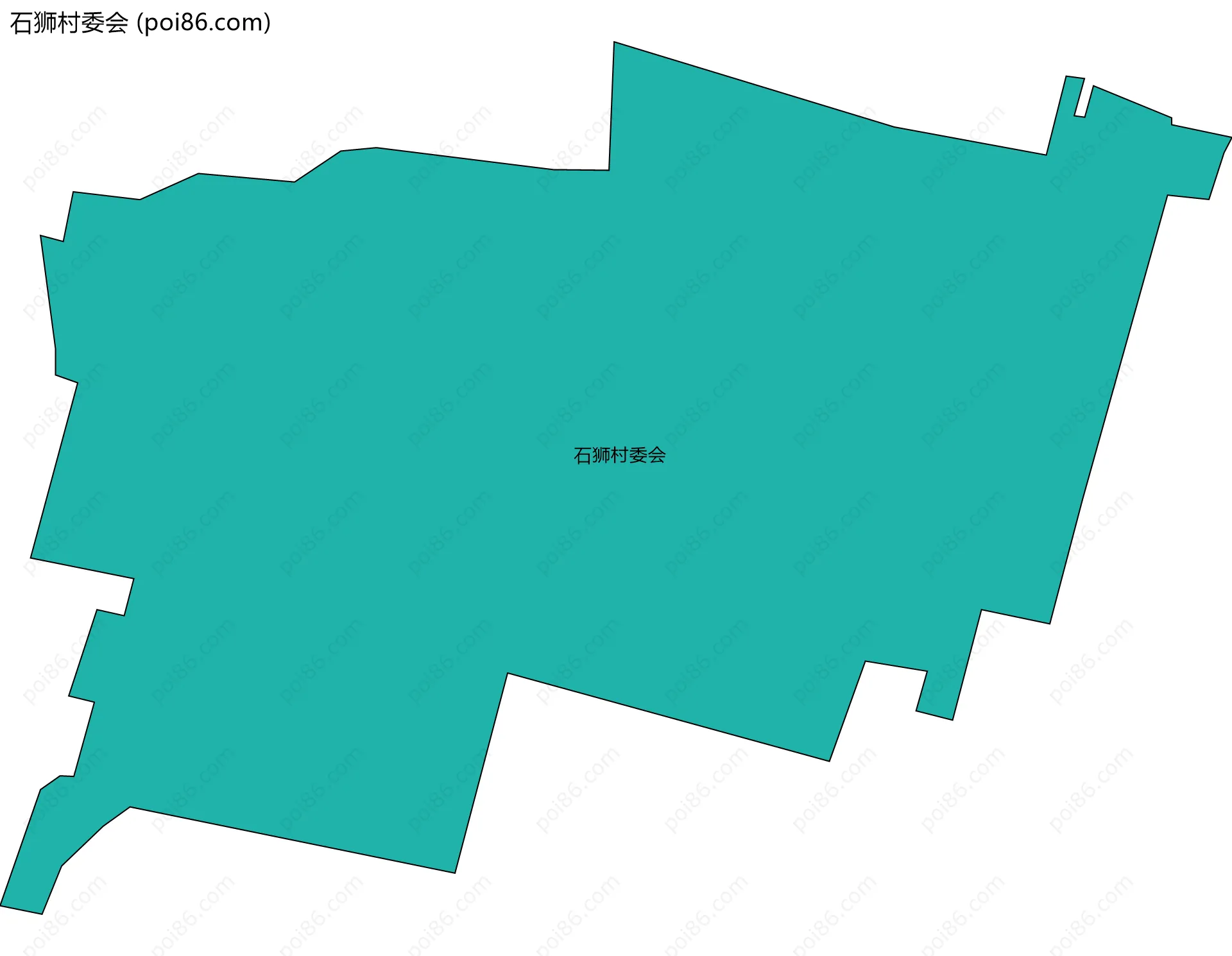 石狮村委会边界地图