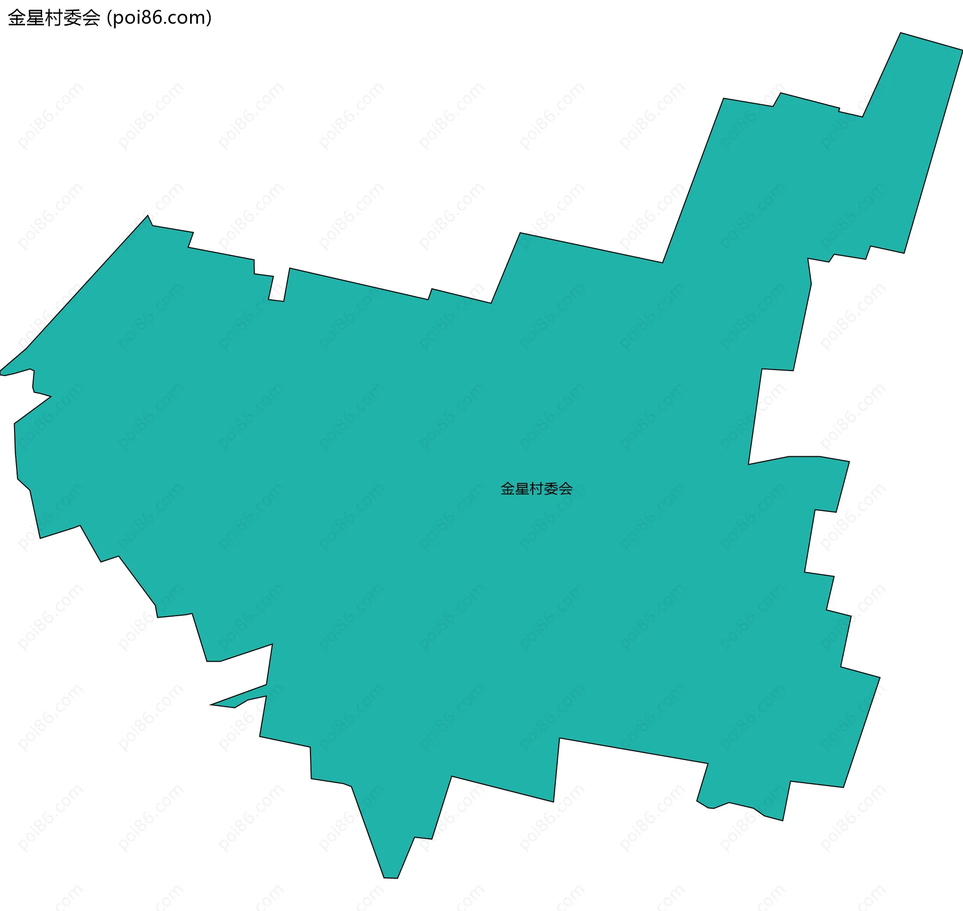 金星村委会边界地图
