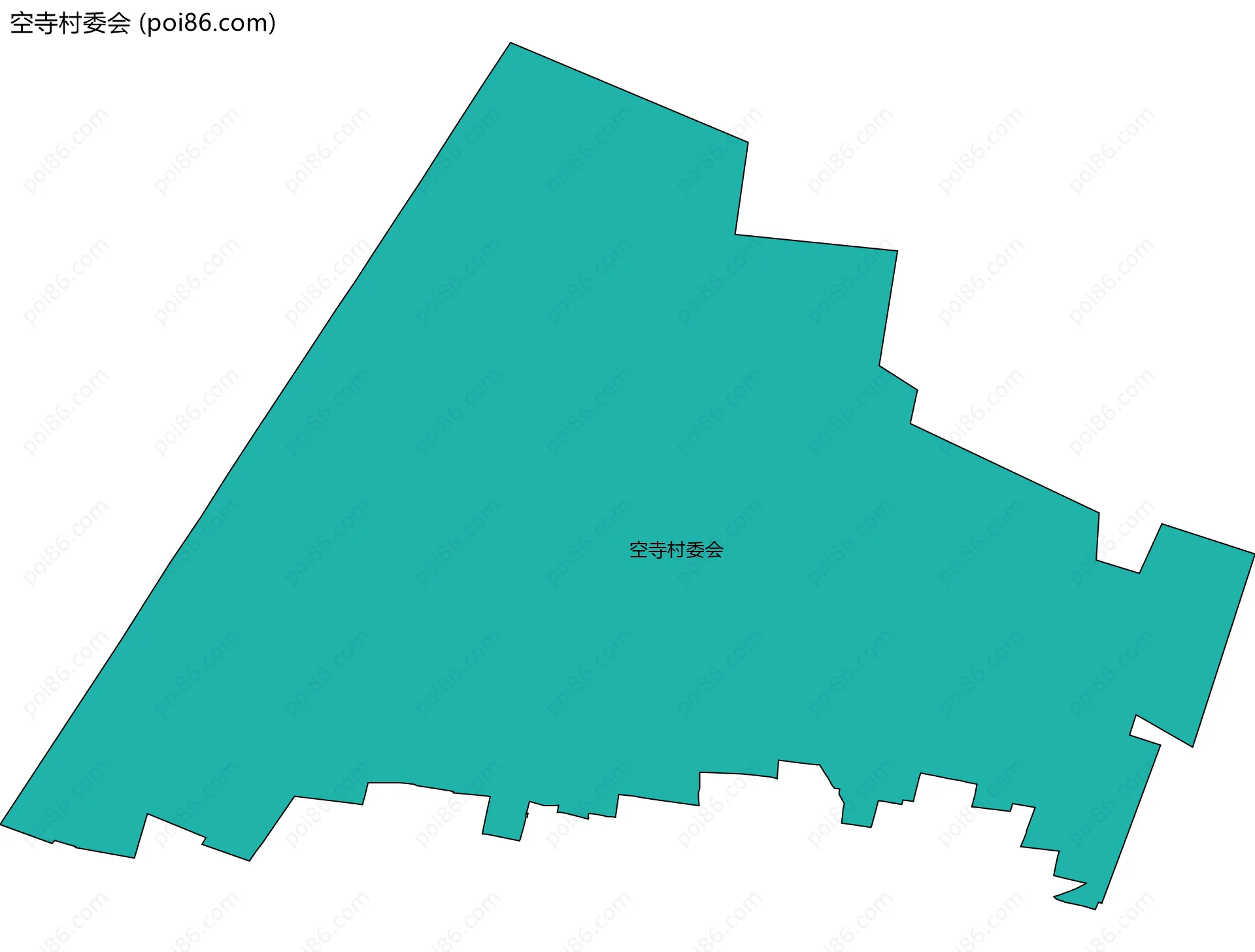 空寺村委会边界地图
