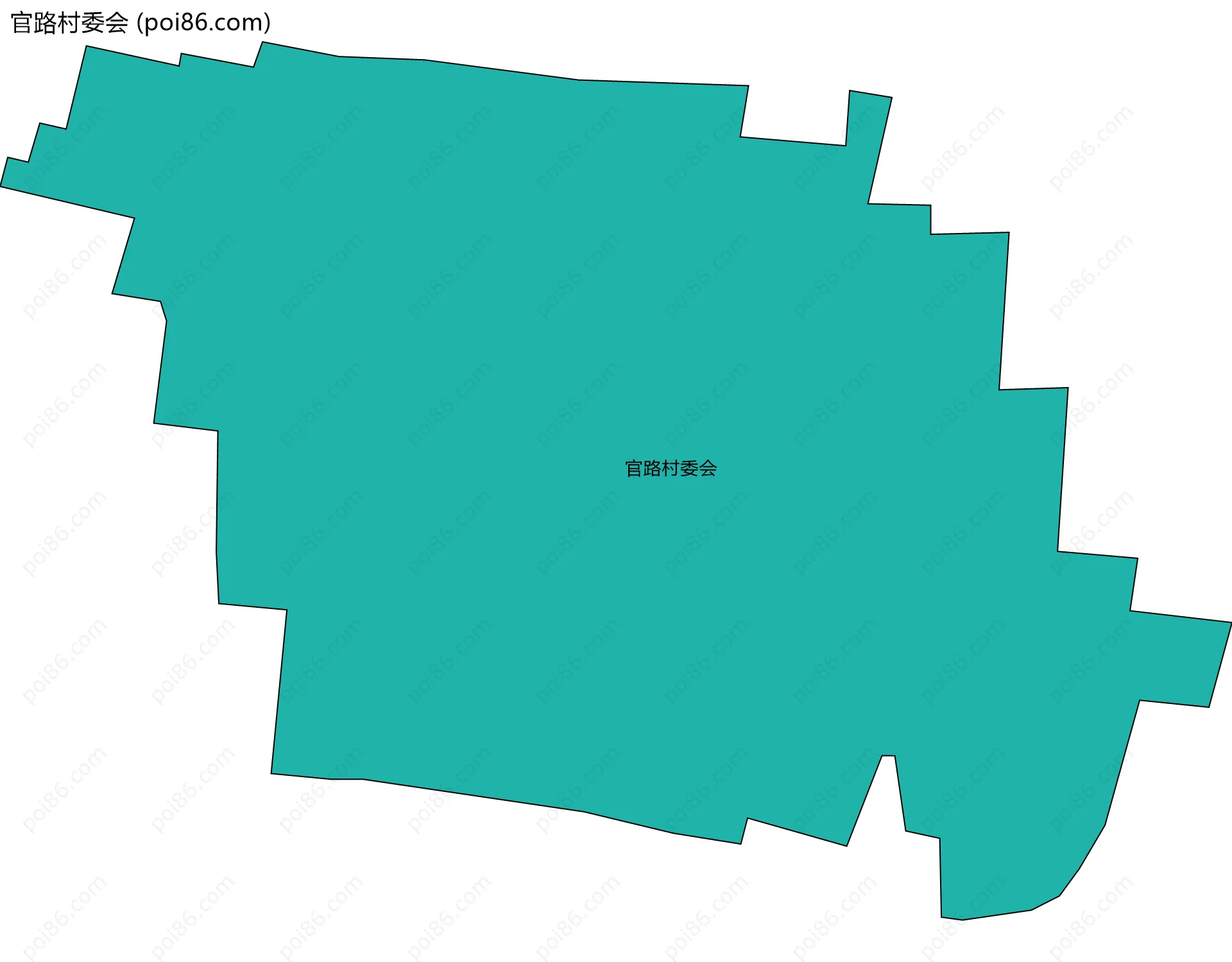 官路村委会边界地图