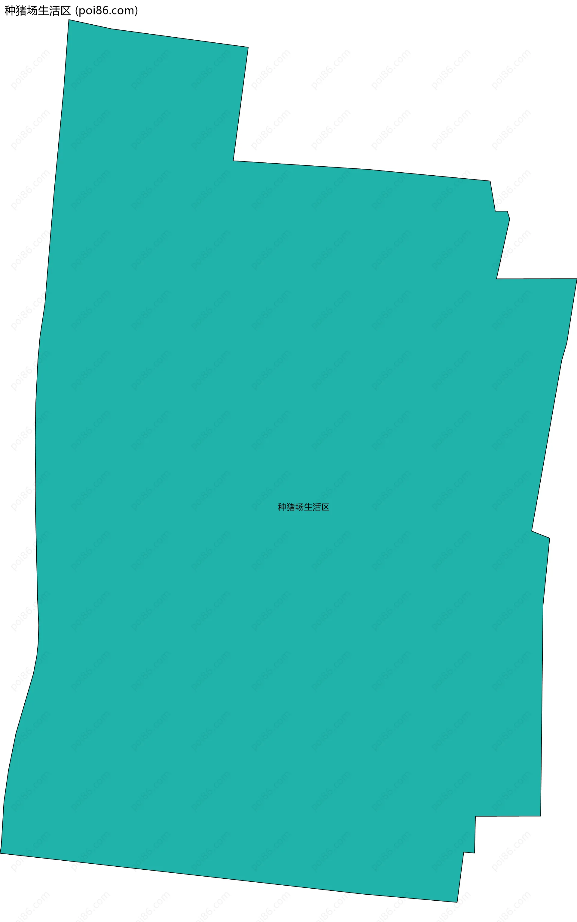 种猪场生活区边界地图