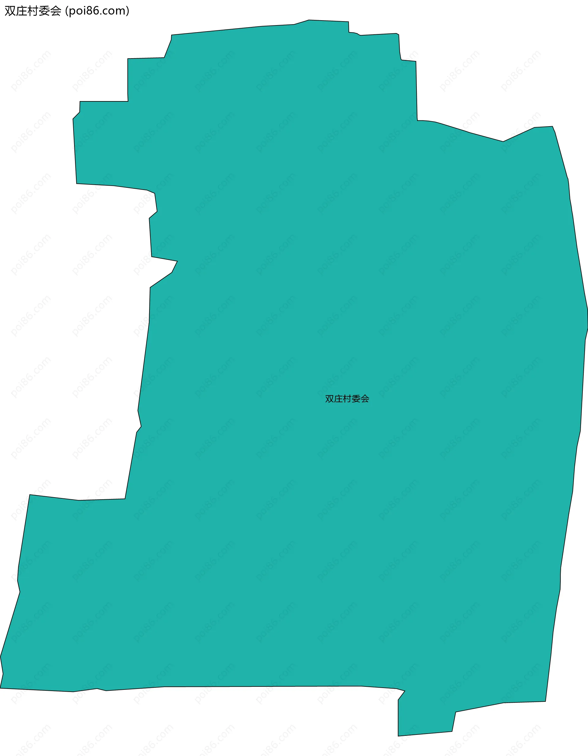 双庄村委会边界地图