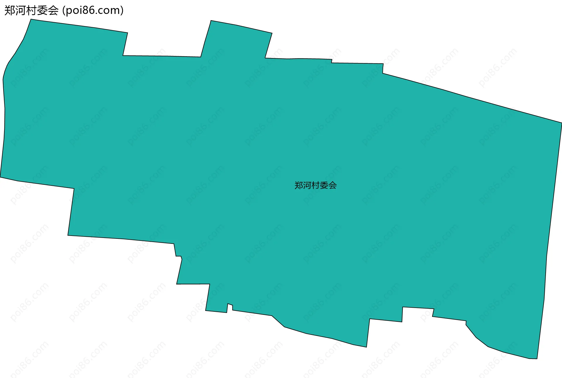 郑河村委会边界地图