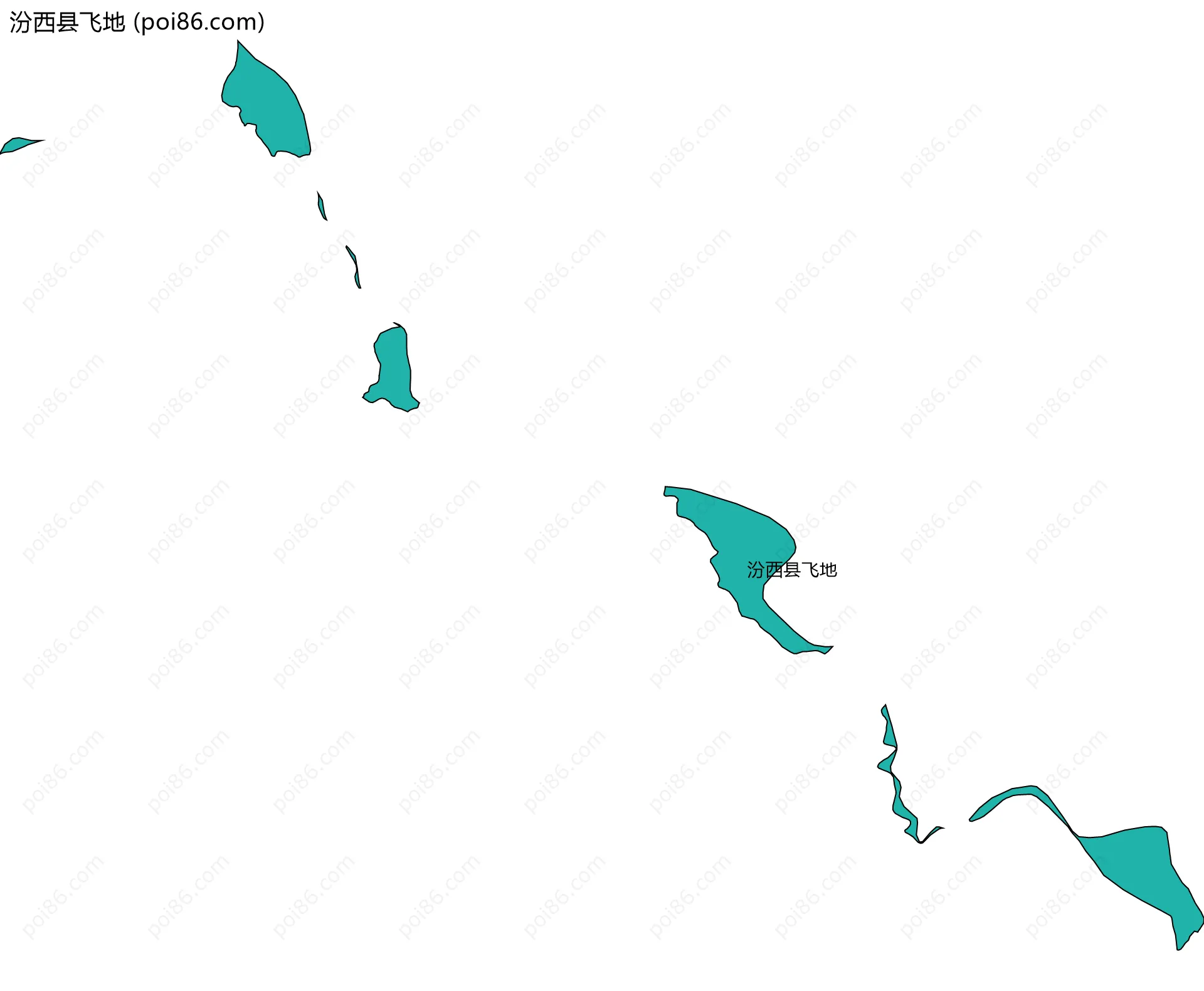汾西县飞地边界地图